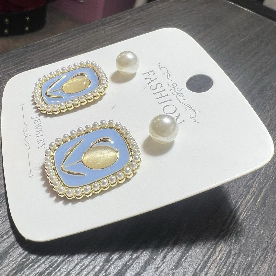 Other 2 Vintage Korean-Style Flower & Classic Faux Pearl Earrings Size ONE SIZE - 2 Thumbnail