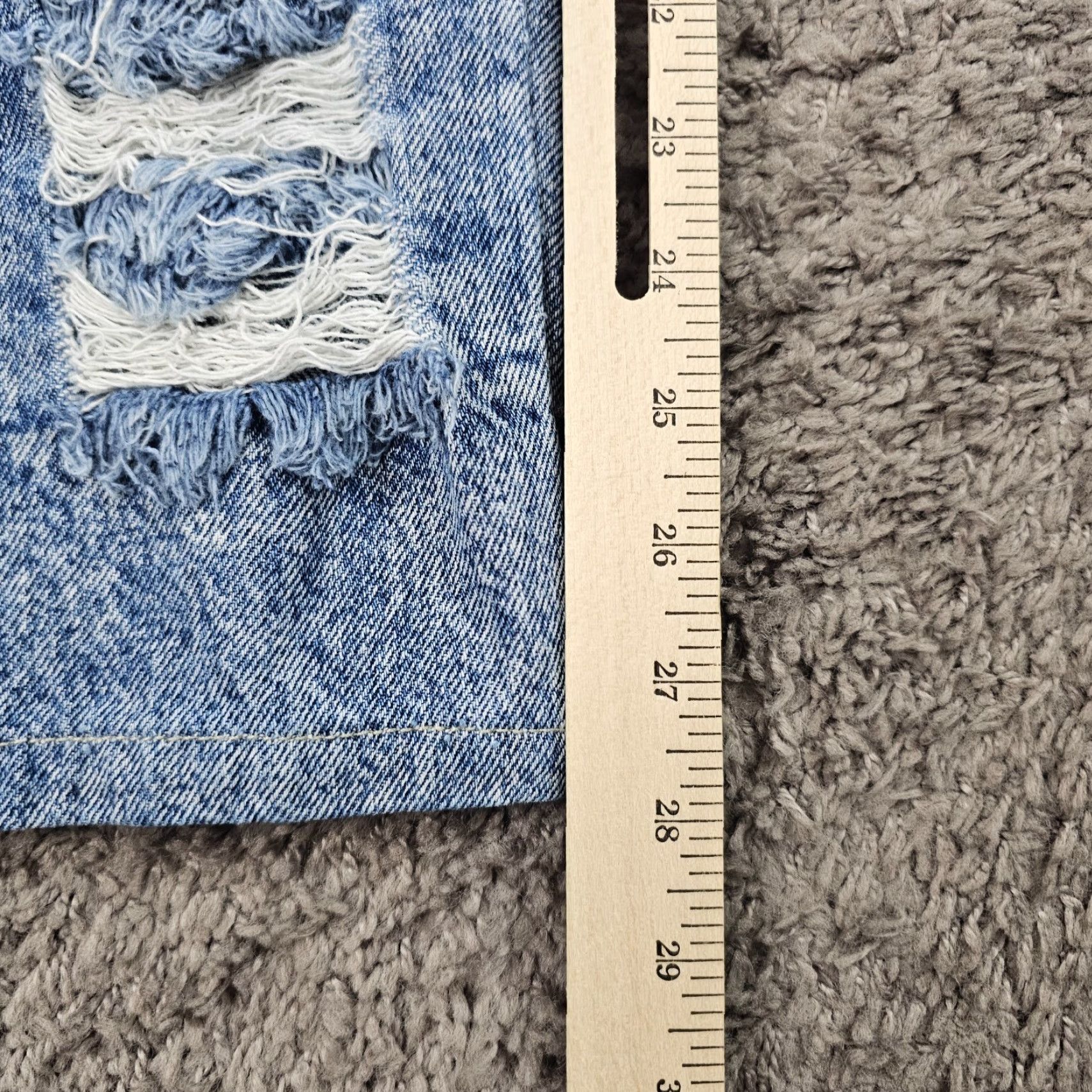 Vintage VINTAGE Kozmic Bluez High Rise Distressed Tapered Jeans Womens 29x28 Blue 90s Size 29" - 7 Thumbnail