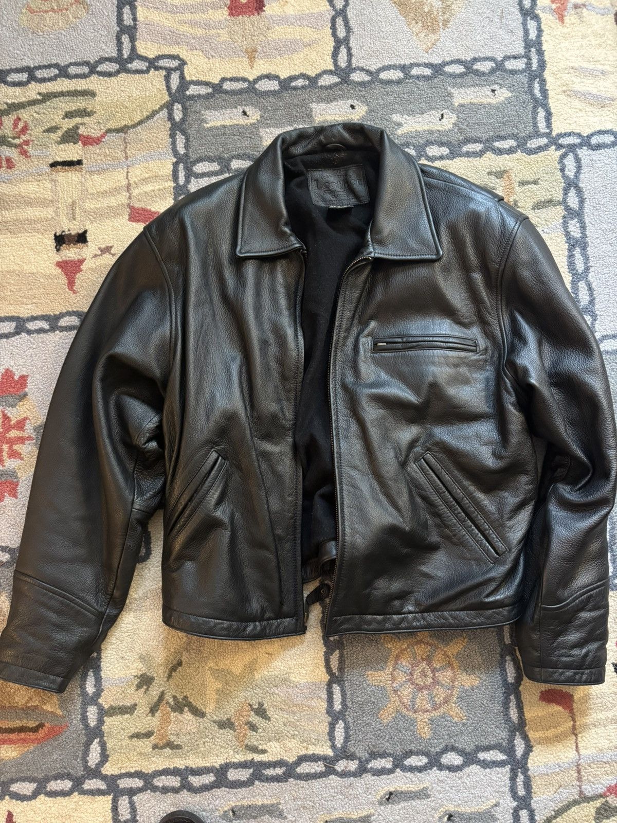 Gap Vintage gap, genuine leather jacket | Grailed