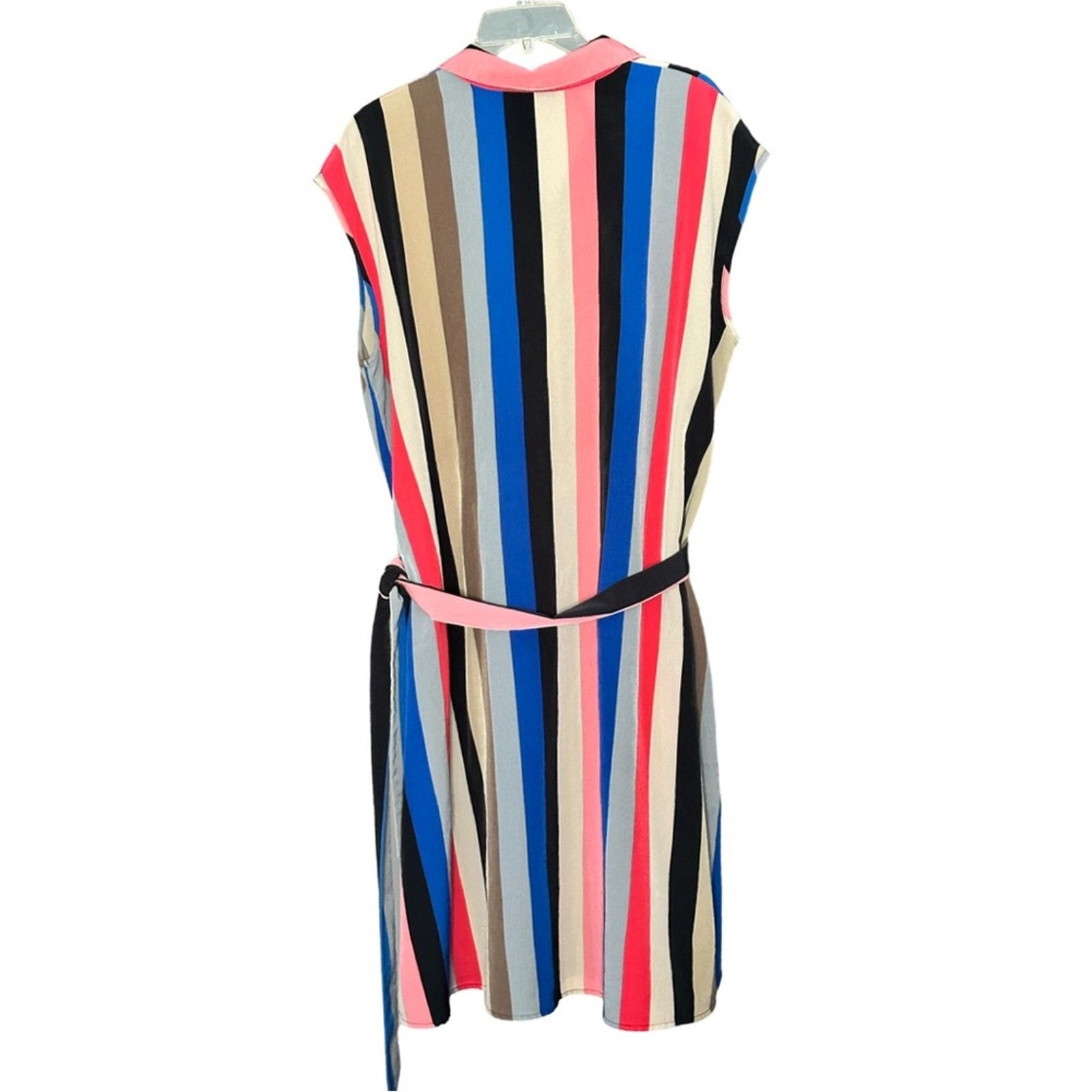 Apt. 9 Apt 9 Multi Color Vertical Striped Button Up Shift Dress Size XL / US 12-14 / IT 48-50 - 2 Thumbnail