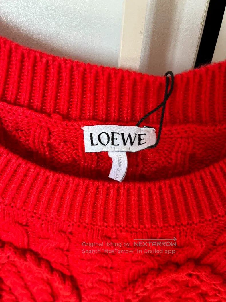 Loewe Loewe Red sweater Size L / US 10 / IT 46 - 3 Thumbnail