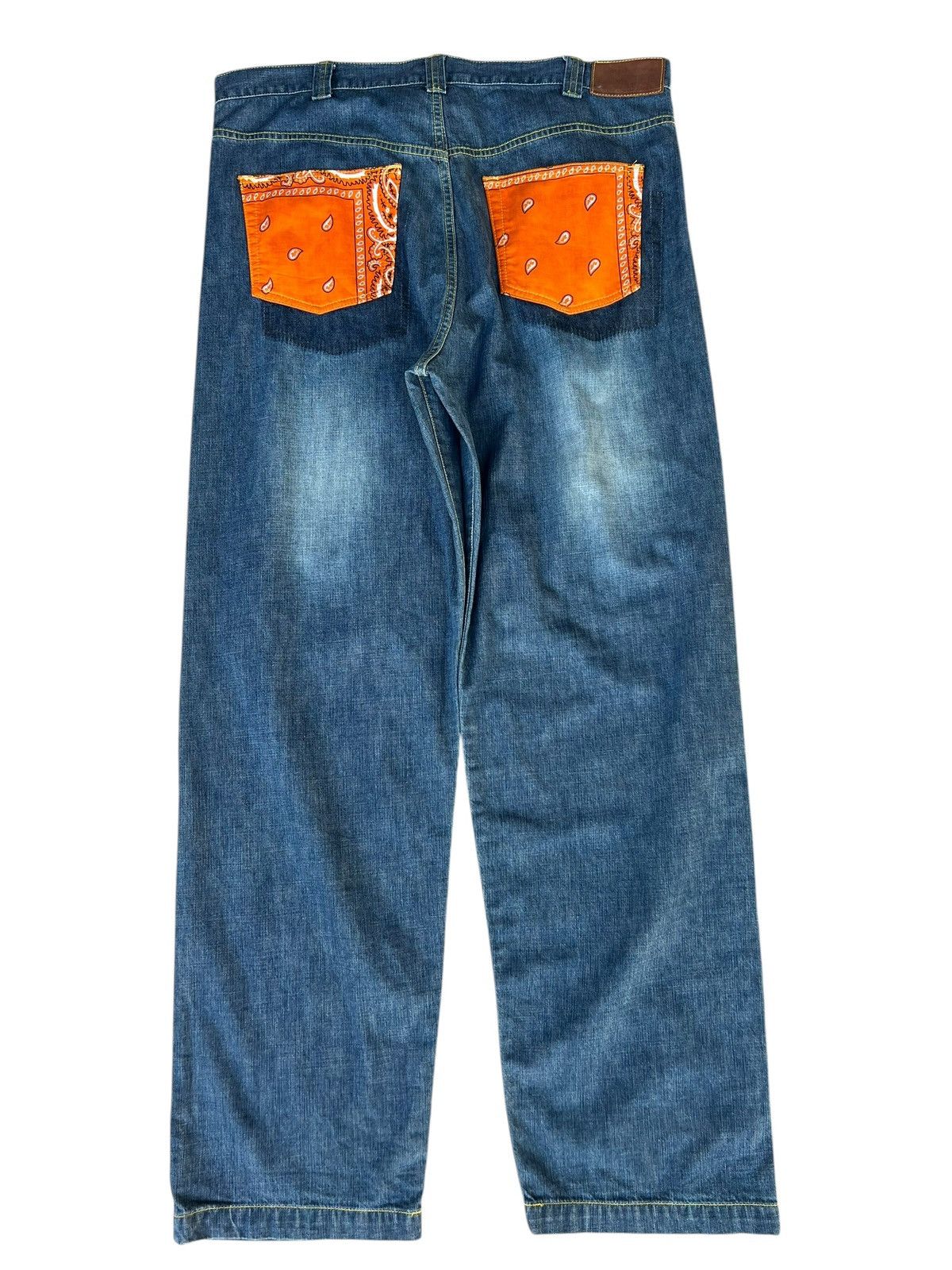 Japanese Brand × PHENOMENON Japan Brand Phenomenon Paisley Design Baggy Loose Jeans Size US 38 / EU 54 - 15 Thumbnail