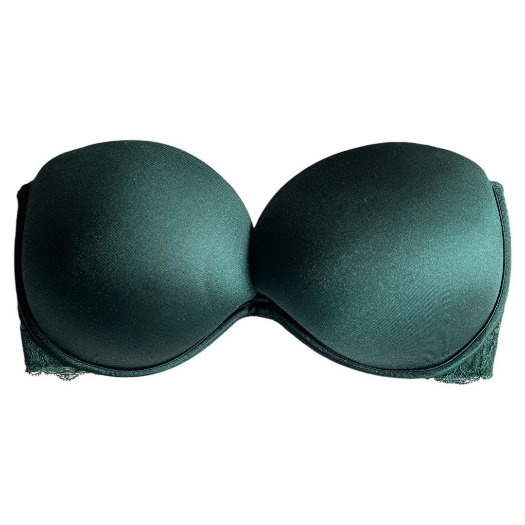 Victoria's Secret VICTORIA'S SECRET PINK Strapless Green Light Lined Bra, 32DD Size ONE SIZE - 1 Thumbnail