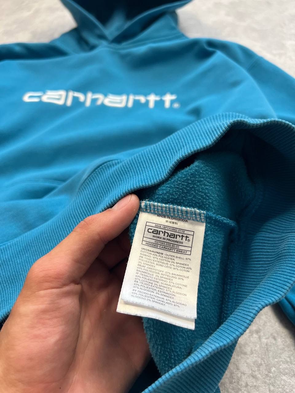Carhartt Carhartt Y2K Sweatshirt Big Embroidered Logo Size US XL / EU 56 / 4 - 10 Thumbnail