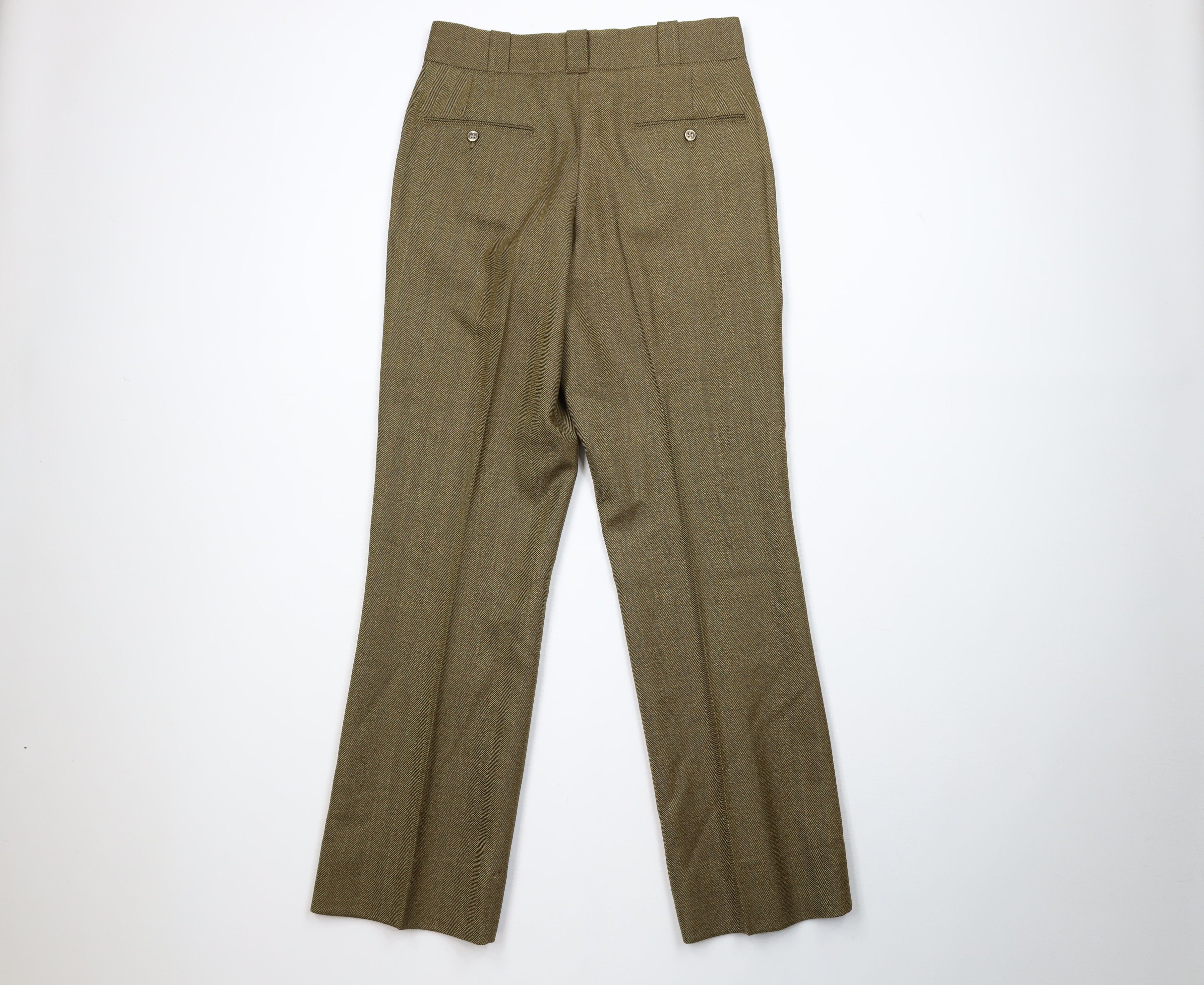 Vintage Vintage 70s Streetwear Herringbone Wide Leg Chino Pants USA Size US 30 / EU 46 - 7 Thumbnail