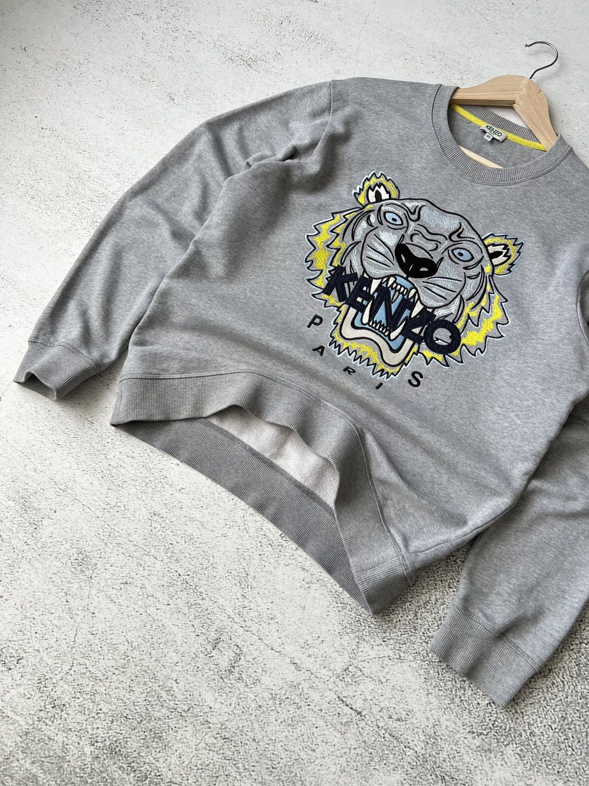 Kenzo 🐅 Kenzo Grey Tiger Sweatshirt Size M Size US M / EU 48-50 / 2 - 4 Thumbnail