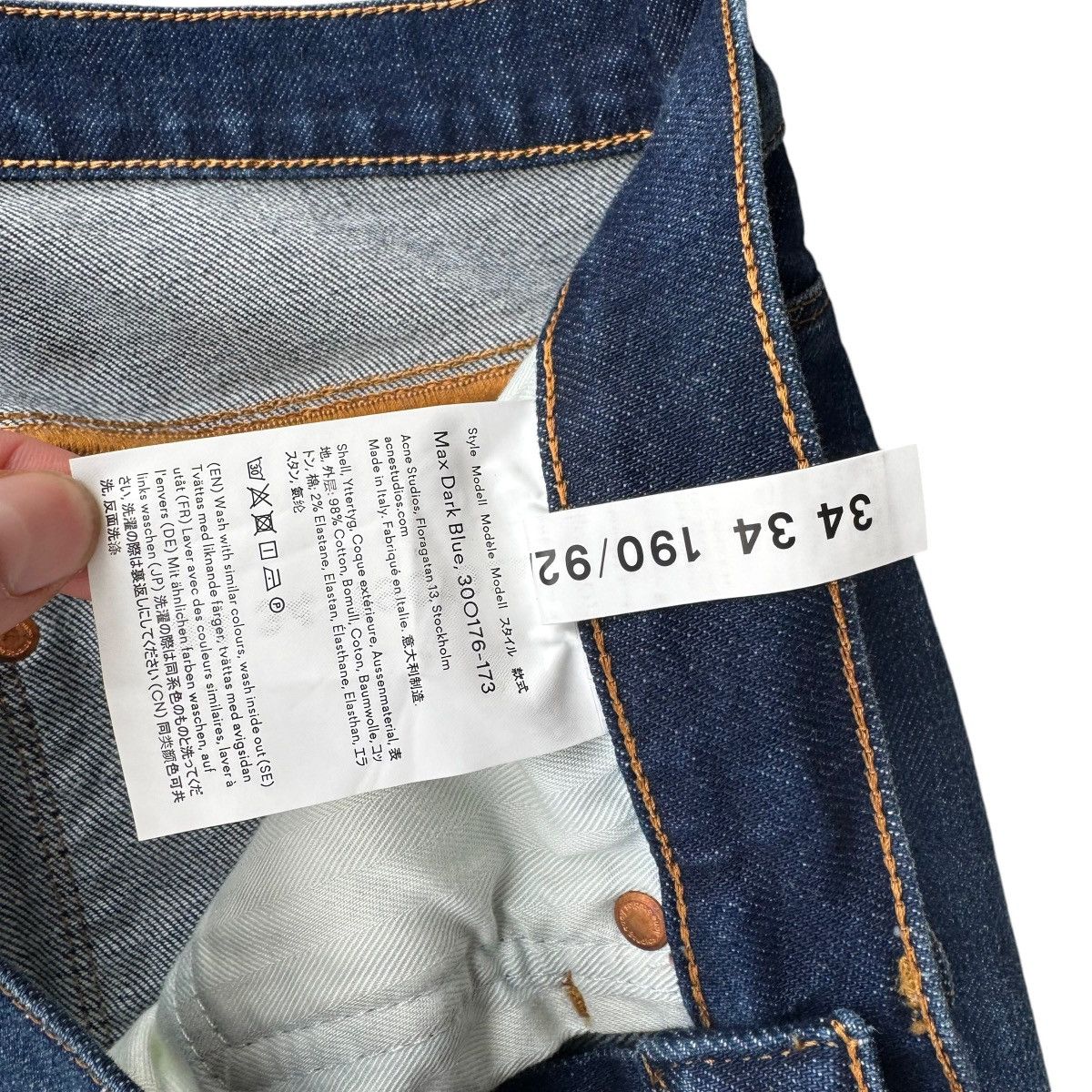 Acne Studios × Designer × Japanese Brand Acne Studios Denim Jeans Stockholm Bla Konst 34x34 high end Size US 34 / EU 50 - 9 Thumbnail