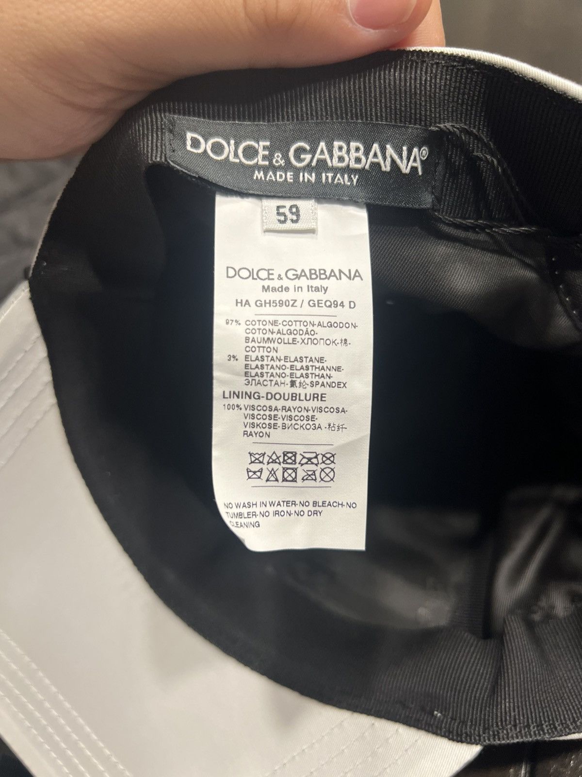Dolce & Gabbana Dolce & Gabbana grey camouflage baseball cap Size ONE SIZE - 6 Thumbnail