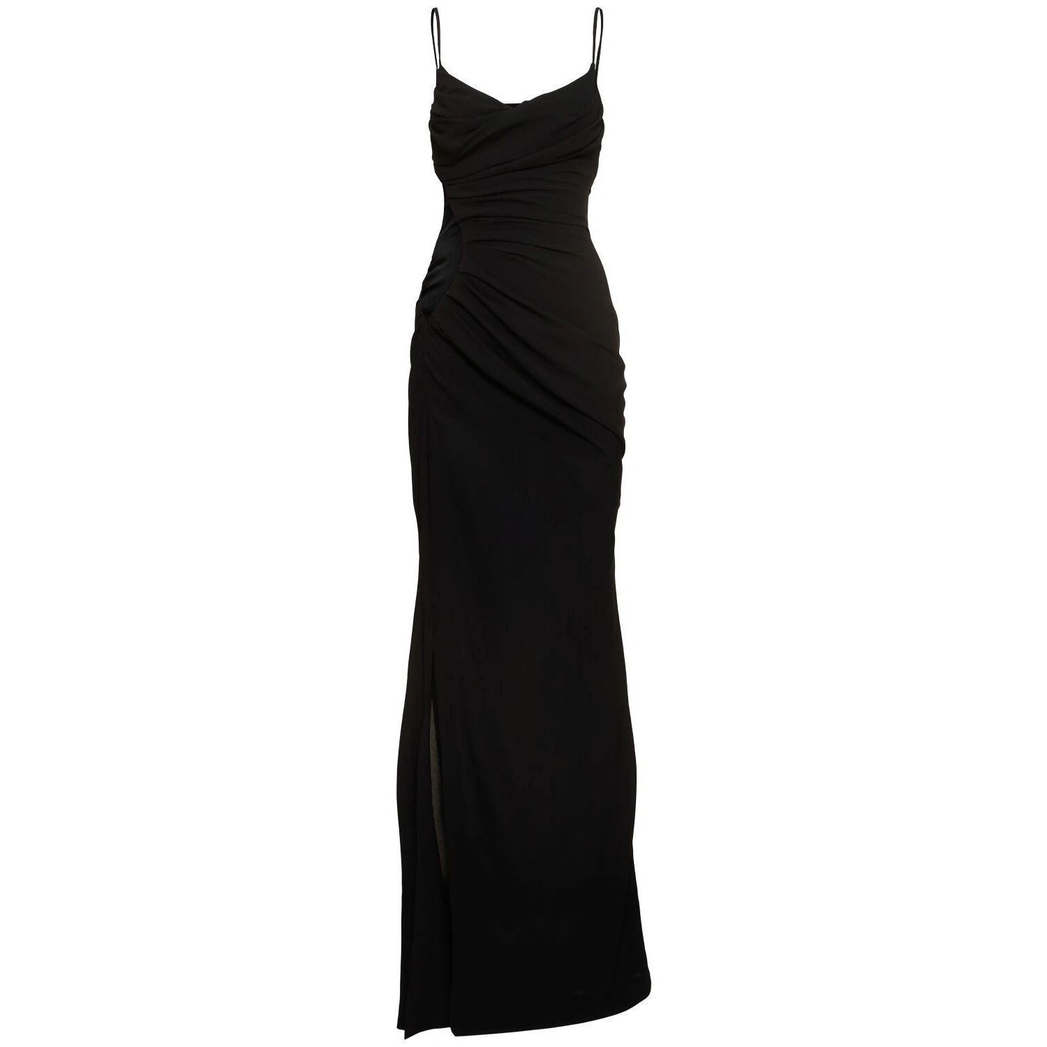 MUGLER $1680 Black Dress New )