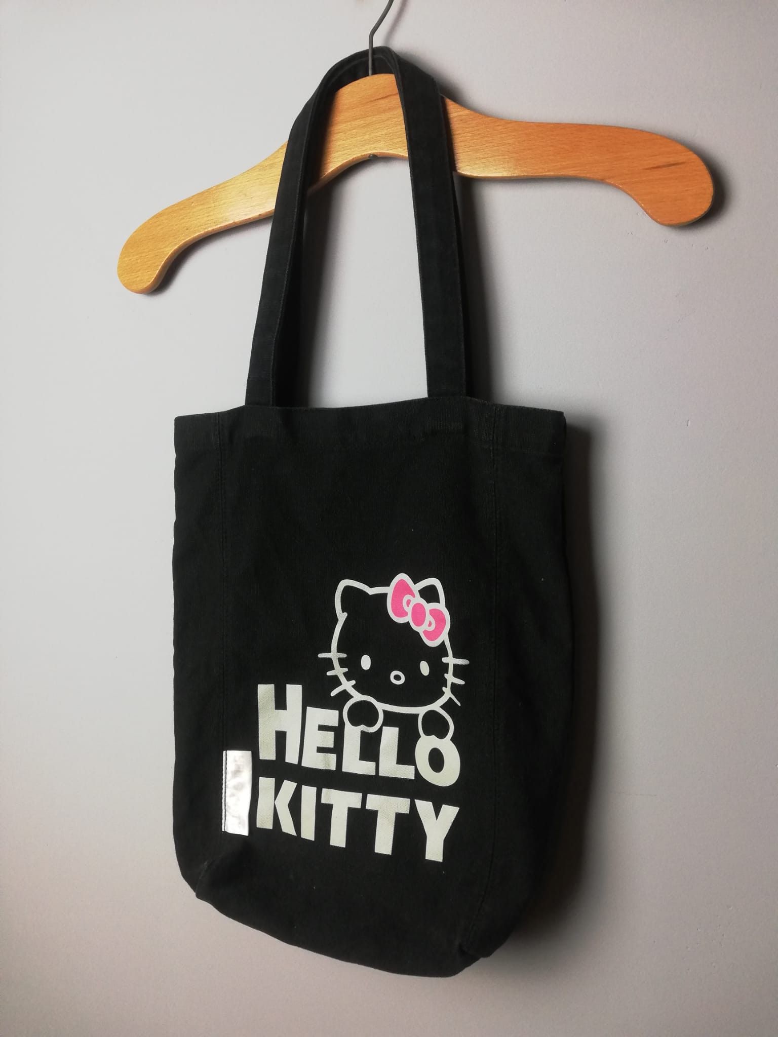 Anime × Japanese Brand × Vintage Hello Kitty y2k Tote Bag Black 2007 RARE Size ONE SIZE - 2 Thumbnail