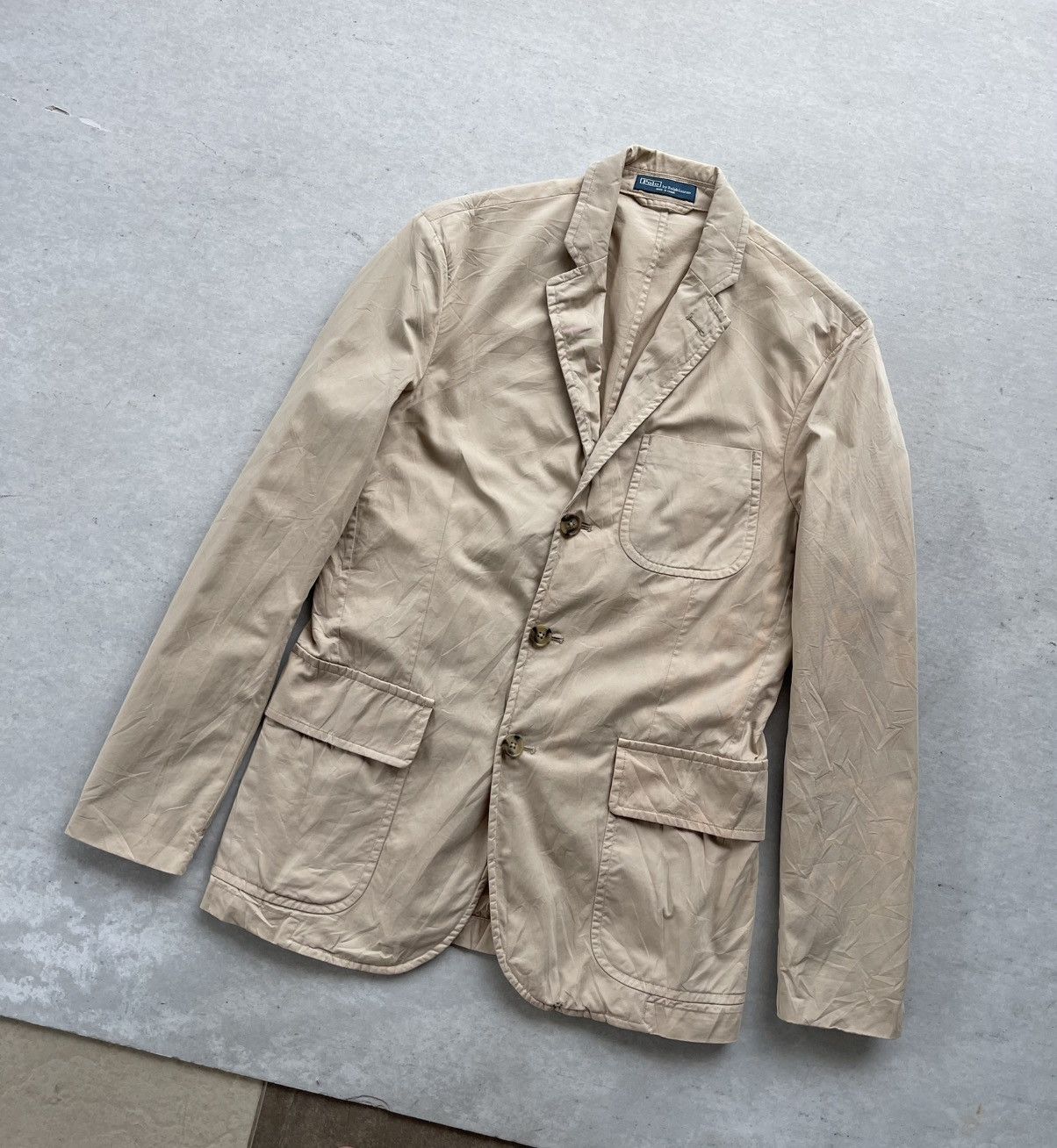 Polo Ralph Lauren Polo Ralph Lauren Unconstructed Cotton Chino Blazer/Jacket Size US M / EU 48-50 / 2 - 6 Thumbnail