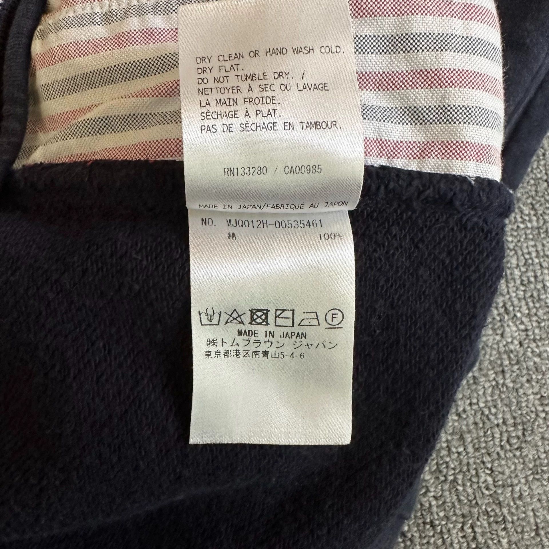 Thom Browne thom browne navy striped shorts with logo Size US 30 / EU 46 - 7 Thumbnail