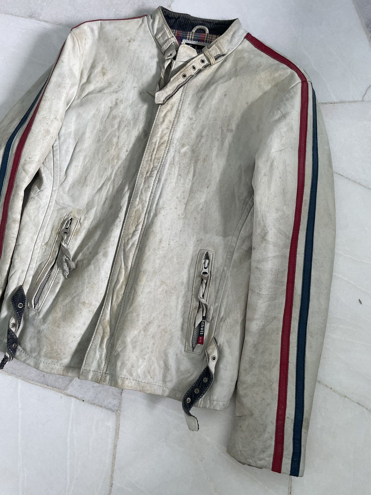 Schott Schott NYC Moto Riders Cowhide Leather Jacket Size US M / EU 48-50 / 2 - 6 Thumbnail