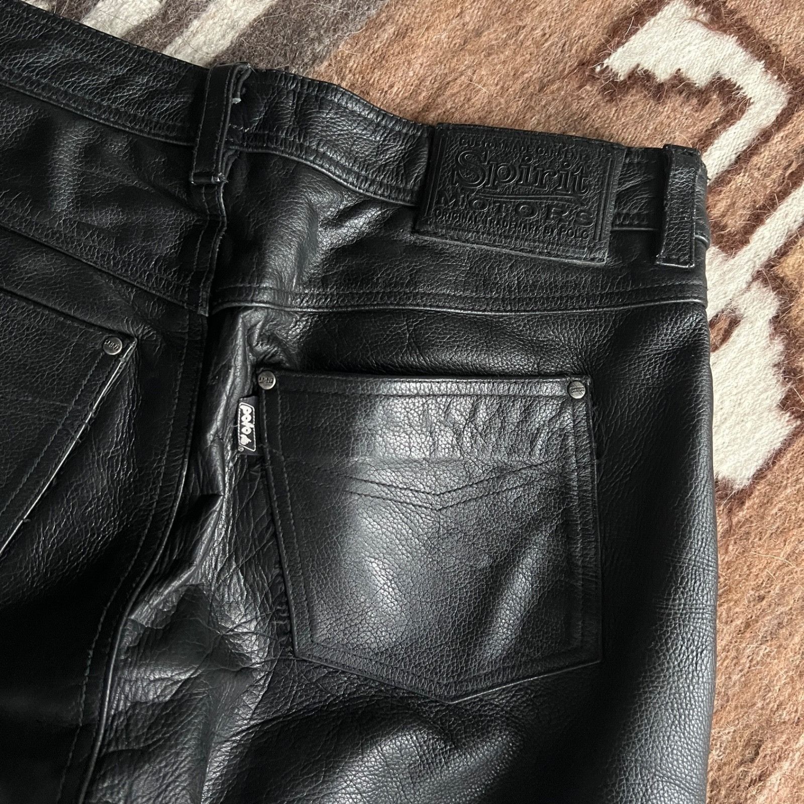 Leather Spirit Motors Leather Motorcycle Biker Pants 9791AC Size US 32 / EU 48 - 5 Thumbnail