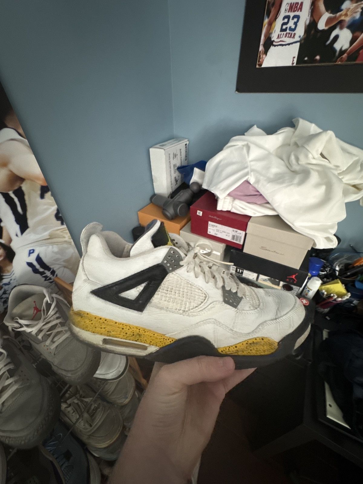 Jordan Brand Jordan 4 Tour Yellow / Rare Air Size US 12 / EU 45 - 6 Thumbnail
