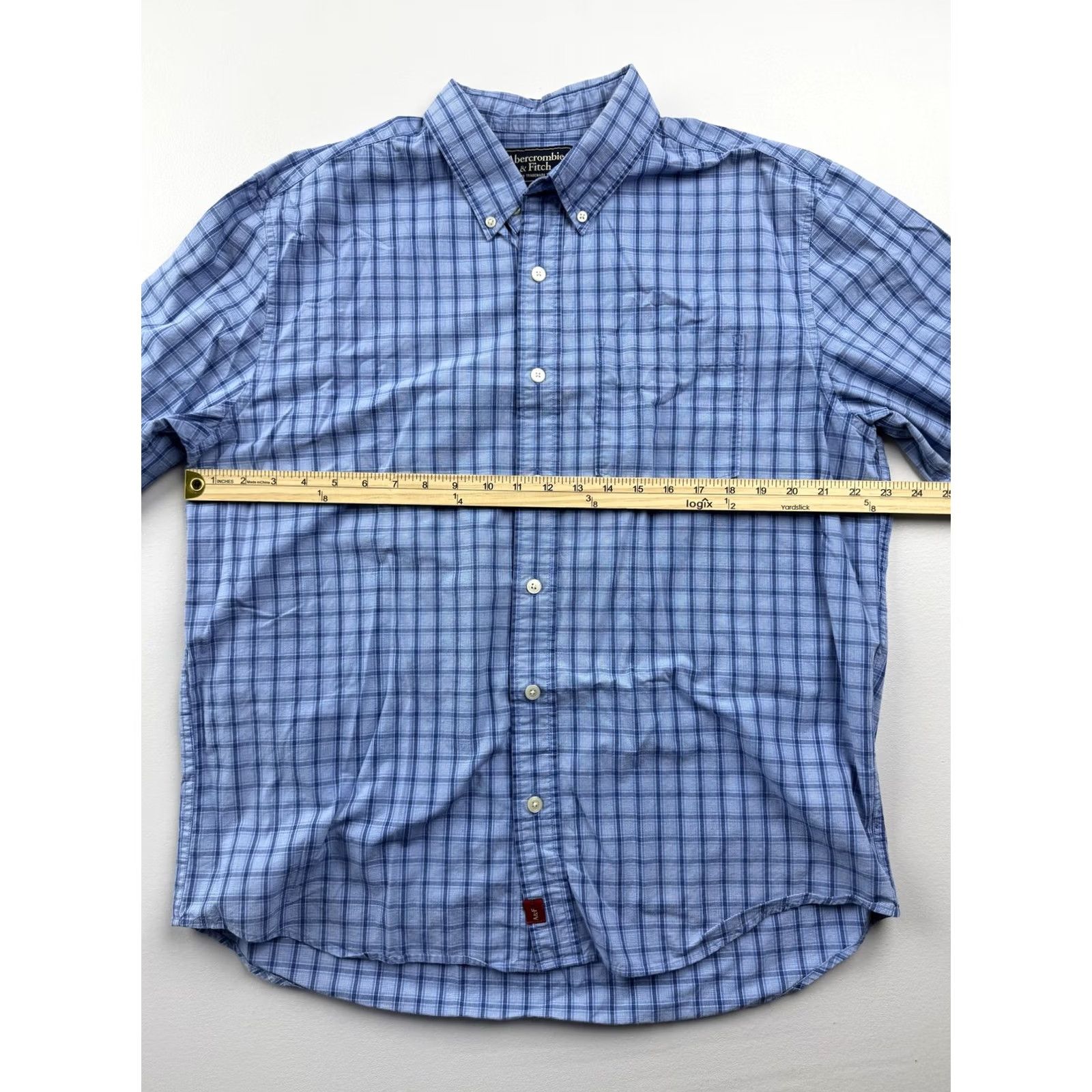 Abercrombie & Fitch Abercrombie & Fitch Shirt Mens L Blue Check Long Sleeve Button-Down Casual Size US L / EU 52-54 / 3 - 5 Thumbnail
