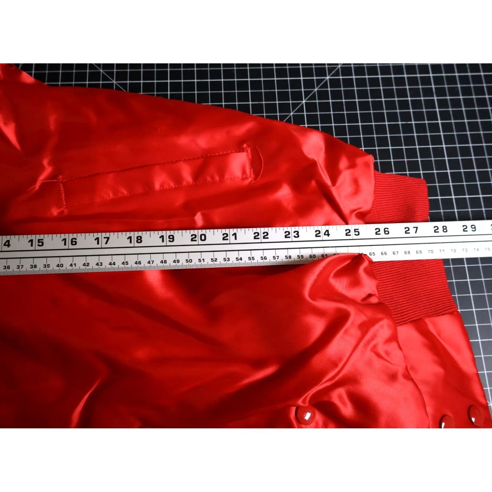 Vintage VINTAGE Auburn Satin Bomber Jacket Men XL Red USA Made Snap Button 80s Retro Lined Pockets Size US XL / EU 56 / 4 - 6 Thumbnail