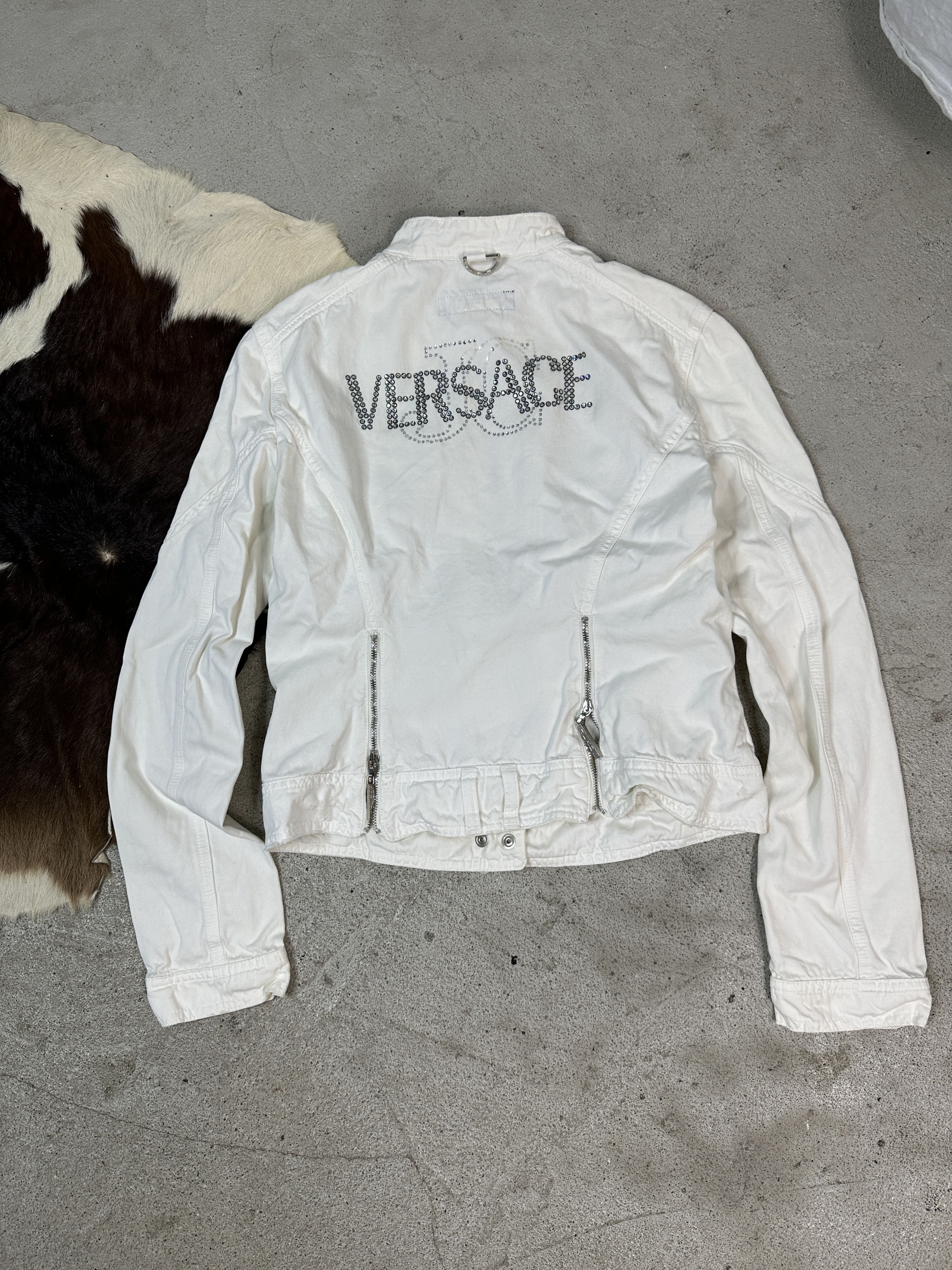Versace × Vintage Women's Fitted Vintage Versace Y2K Jacket Size S / US 4 / IT 40 - 1 Thumbnail
