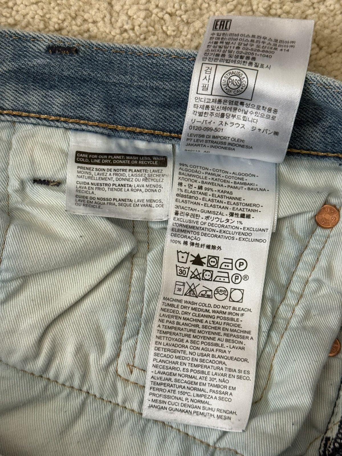 Levi's × Levi's Vintage Clothing × Vintage Levi's 501 93 Straight Leg Jeans THISTLE SUBTLE Size 30 x 30 Size US 30 / EU 46 - 8 Thumbnail
