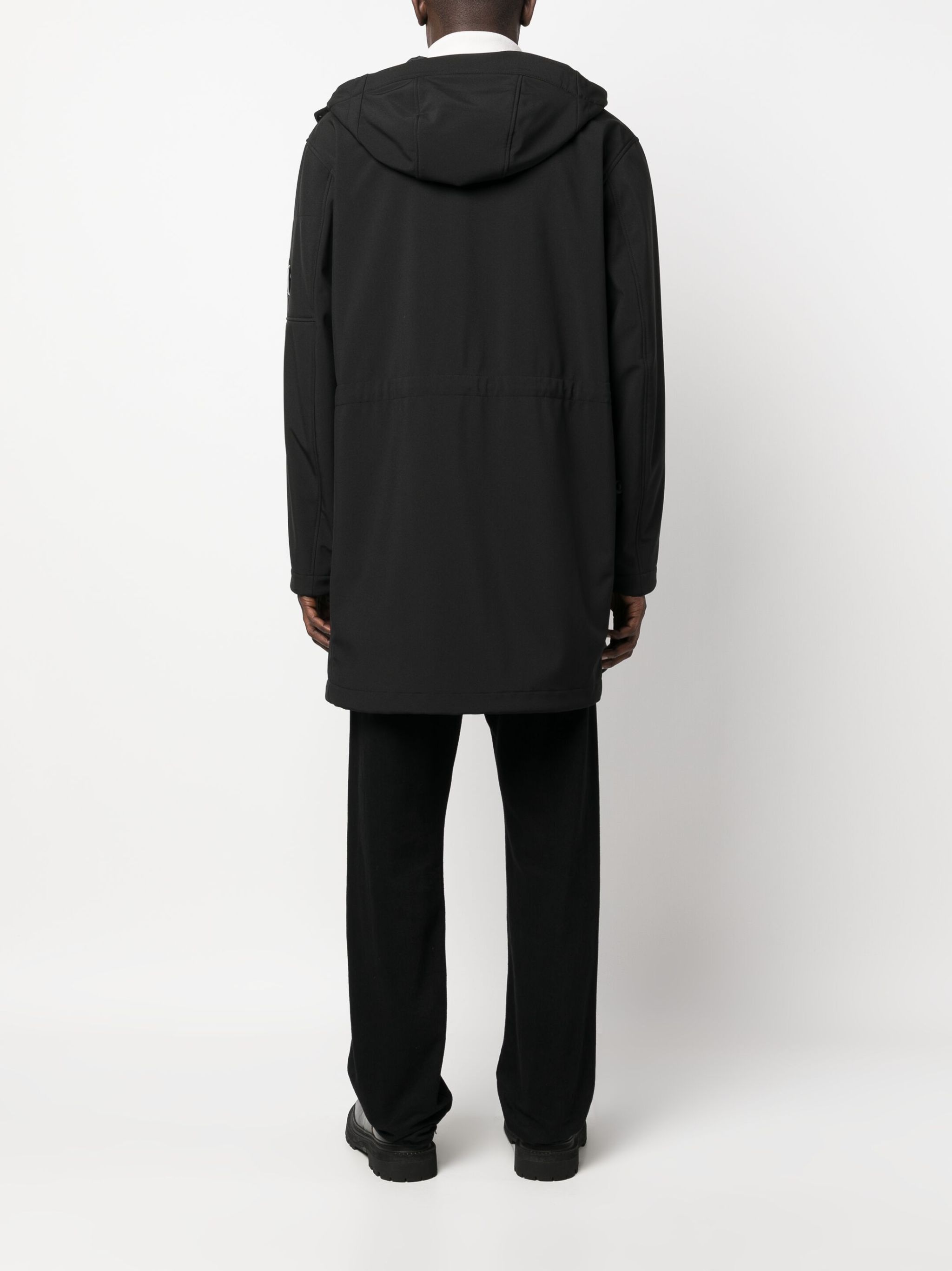 C.P. Company o1y1224 Logo Hooded Parka in Black Size US S / EU 44-46 / 1 - 4 Thumbnail
