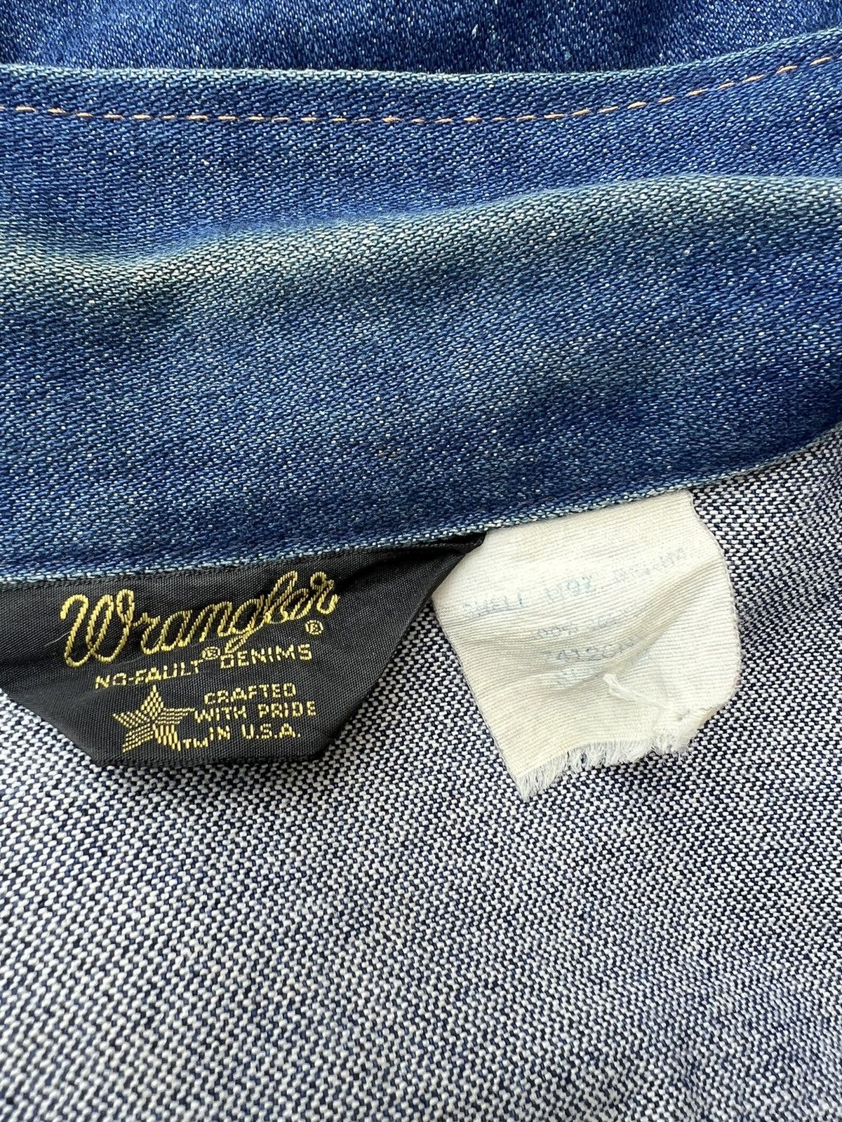 Vintage Vintage 70s 80s Wrangler Blue Denim Jacket Size US XXL / EU 58 / 5 - 21 Thumbnail