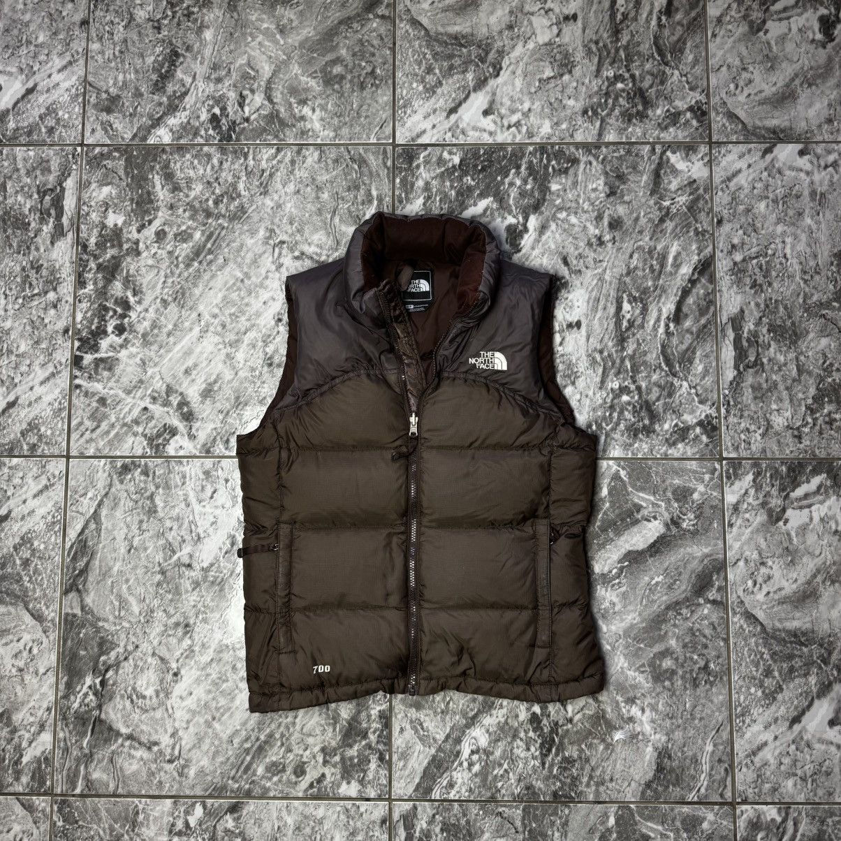 The North Face Vintage North Face Brown Retro 96 Nuptse Puffer Vest Jacket Size S / US 4 / IT 40 - 1 Thumbnail
