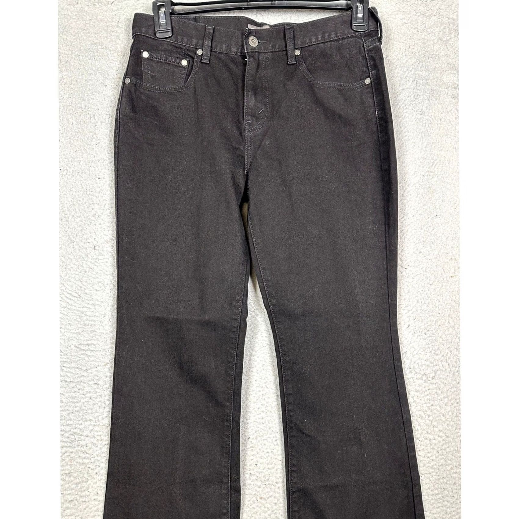 Levi's Levi's 515 Bootcut Jeans Womens 30x32 Black Five-Pocket Stretch Denim Casual EUC Size 30" / US 8 / IT 44 - 3 Thumbnail