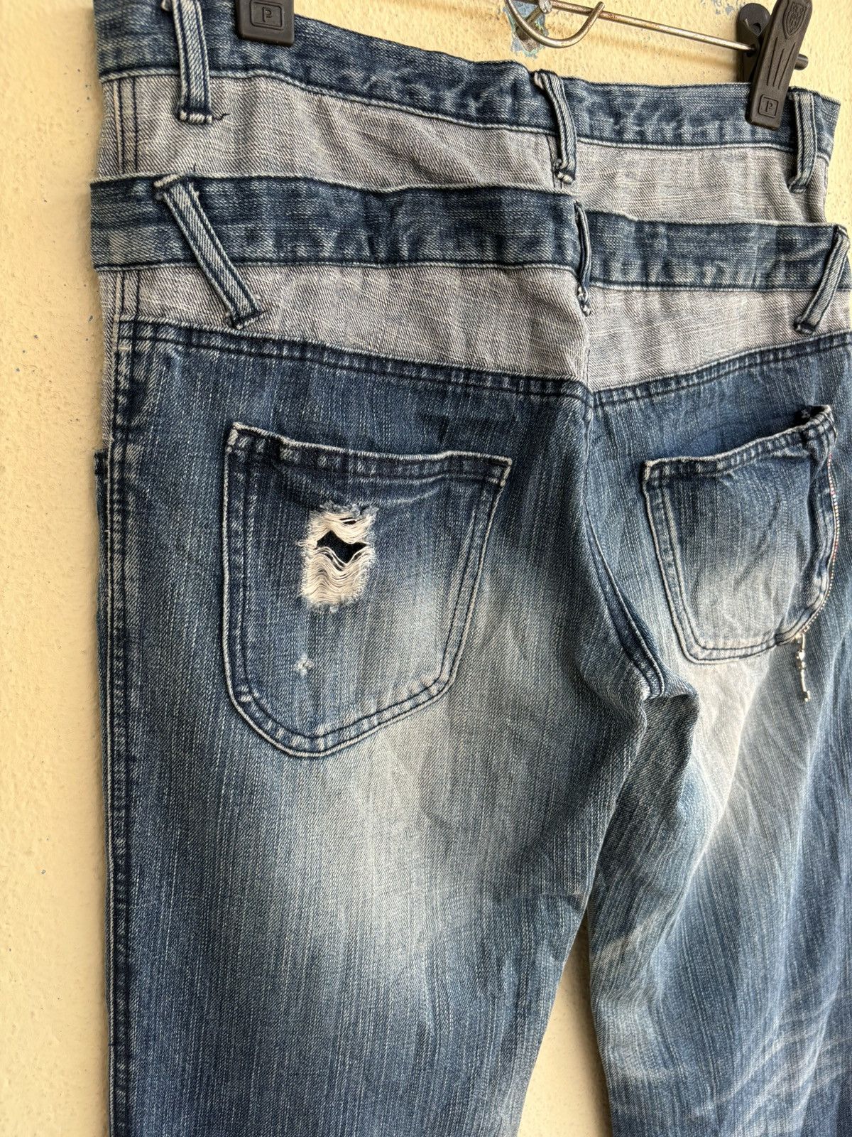 Japanese Brand WG Double Waist Jean Size 26" / US 2 / IT 38 - 8 Thumbnail