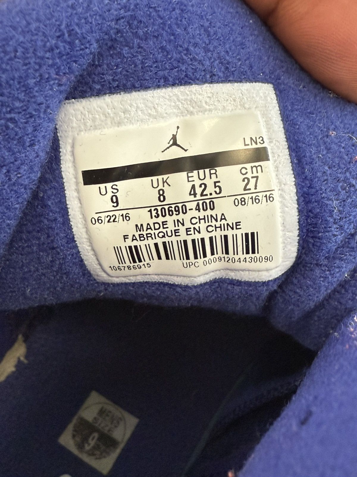 Jordan Brand Deep Royal Jordan 12 Retro Size US 9 / EU 42 - 8 Thumbnail
