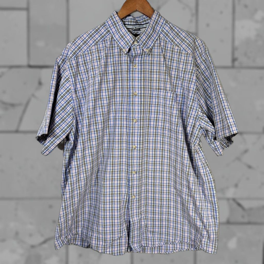 Ariat Ariat Pro Series Plaid Short Sleeve Button Down Mens XL Size US 36 / EU 52 - 1 Thumbnail
