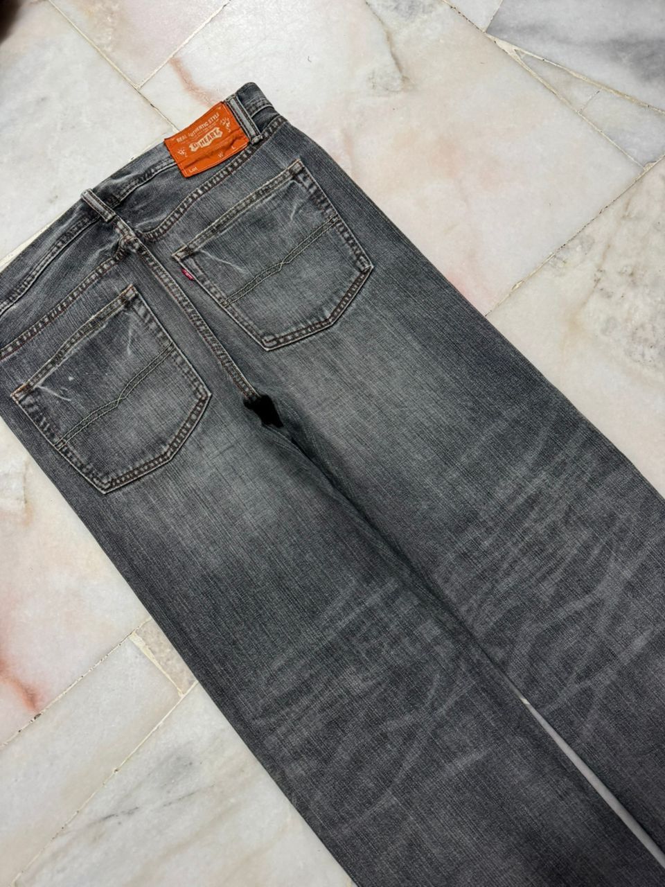 Tornado Mart 💥Insane💥90s Gl Heart Honey Comb Distressed Repaired Insane Size US 33 - 20 Thumbnail