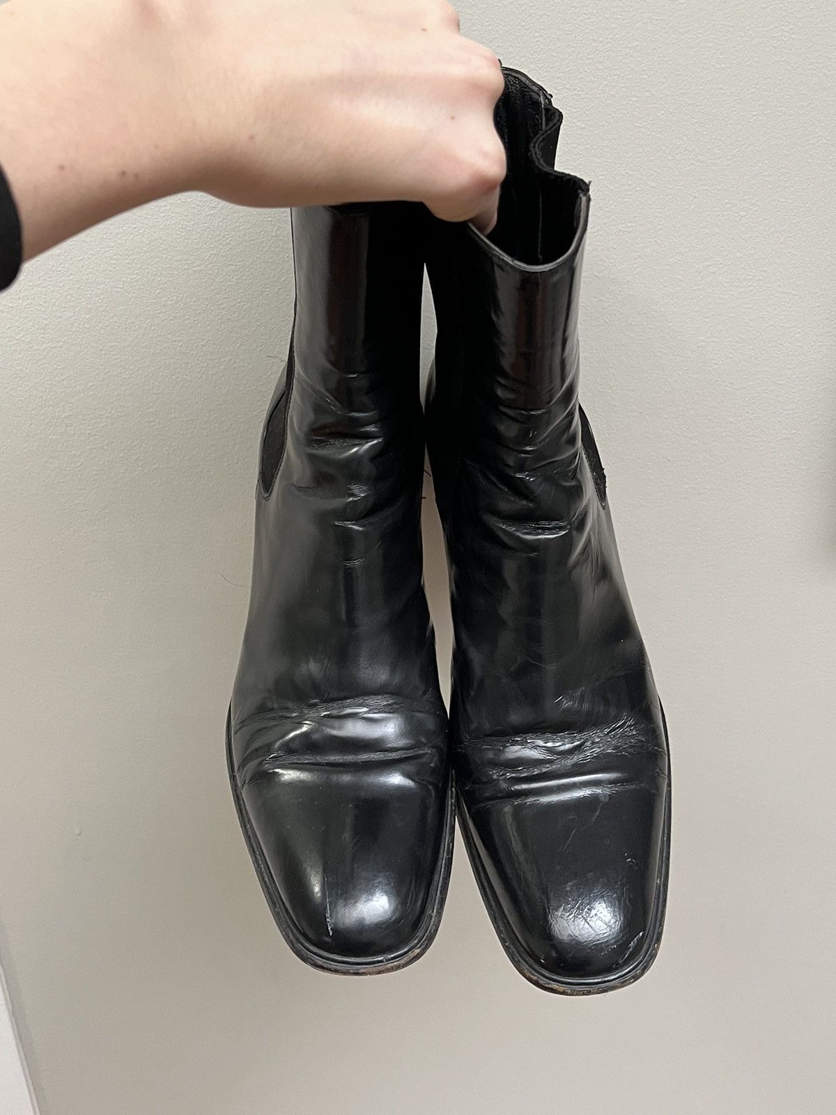 Gucci Vintage GUCCI side gore boots in black leather Size US 9.5 / IT 39.5 - 3 Thumbnail