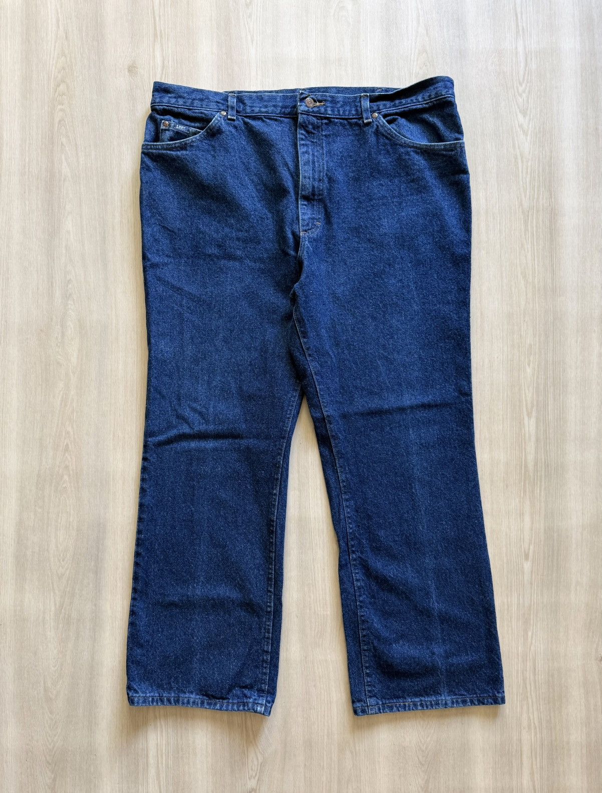 Lee Vintage 90s LEE Jeans Straight Leg USA Sz 42x30 *40x30 Size US 40 / EU 56 - 3 Thumbnail