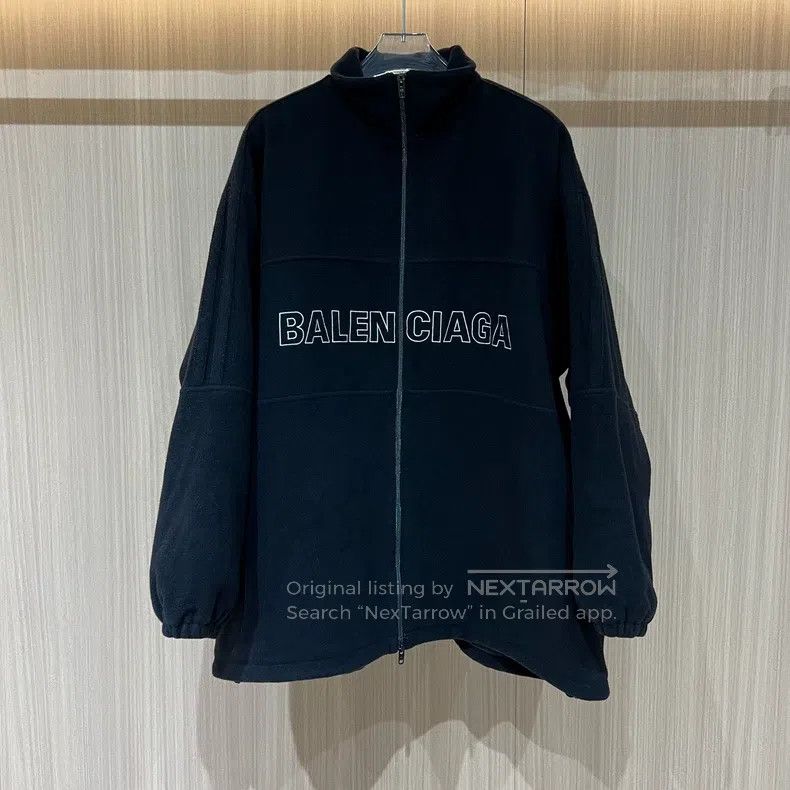 Balenciaga Balenciaga Front Logo Fleece Jacket Size US S / EU 44-46 / 1 - 1 Thumbnail