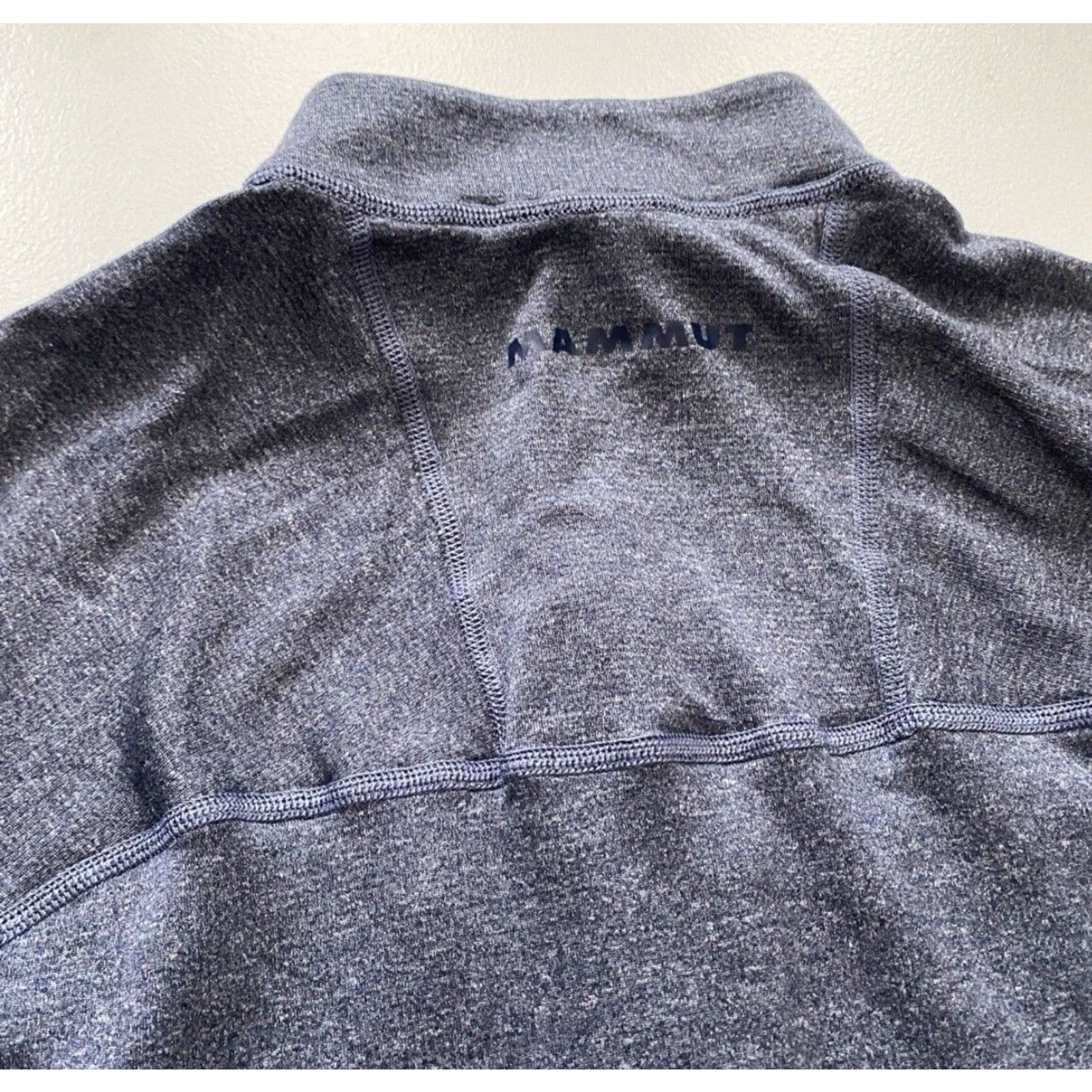 Mammut Mammut Men's T-Shirt Zip Half-Zip Long Sleeve Polartec Mid-layer Activewear Sz S Blue Logo Size US S / EU 44-46 / 1 - 6 Thumbnail