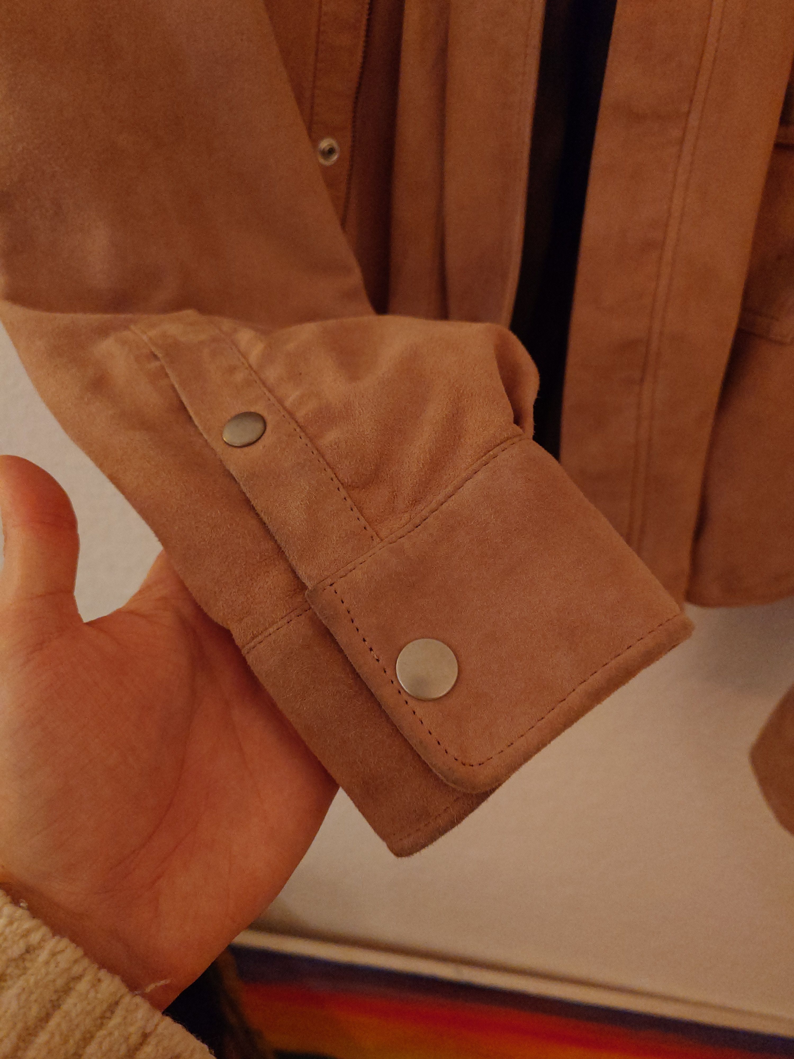 Diesel Black Gold Goat Suede asymmetrical closure cropped biker jacket Size US M / EU 48-50 / 2 - 8 Thumbnail