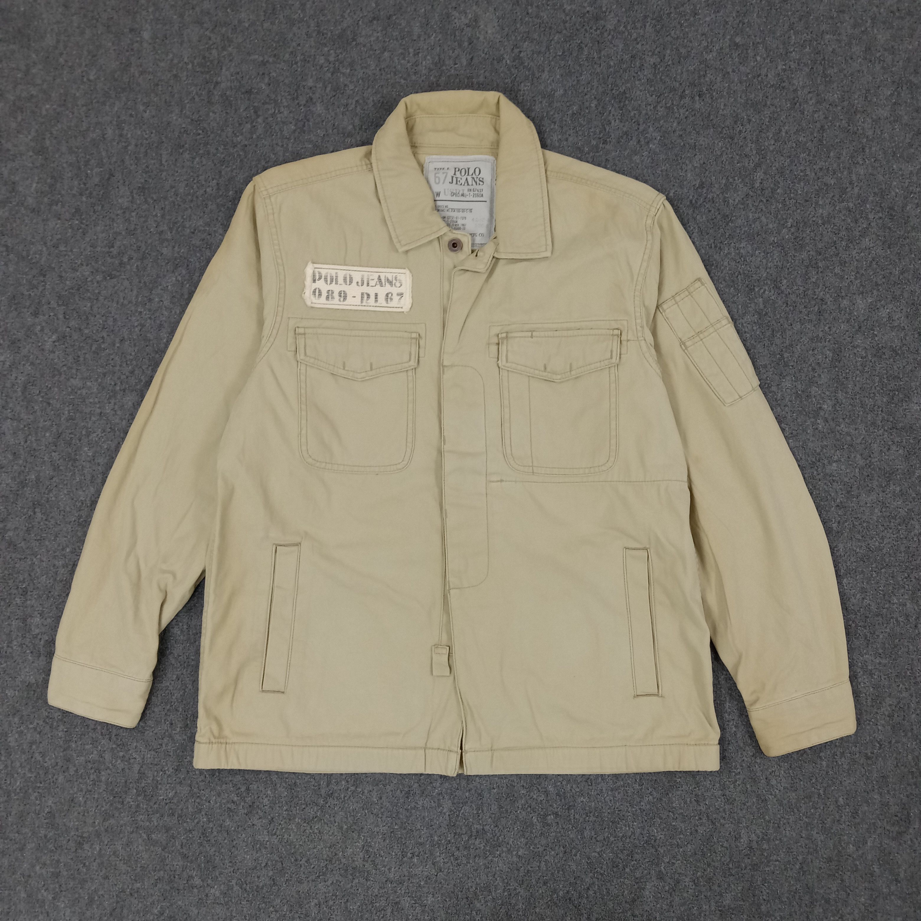 Polo Ralph Lauren × Vintage Polo Jeans by Ralph Lauren Multi Pocket Jacket C221N1 Size US M / EU 48-50 / 2 - 1 Thumbnail