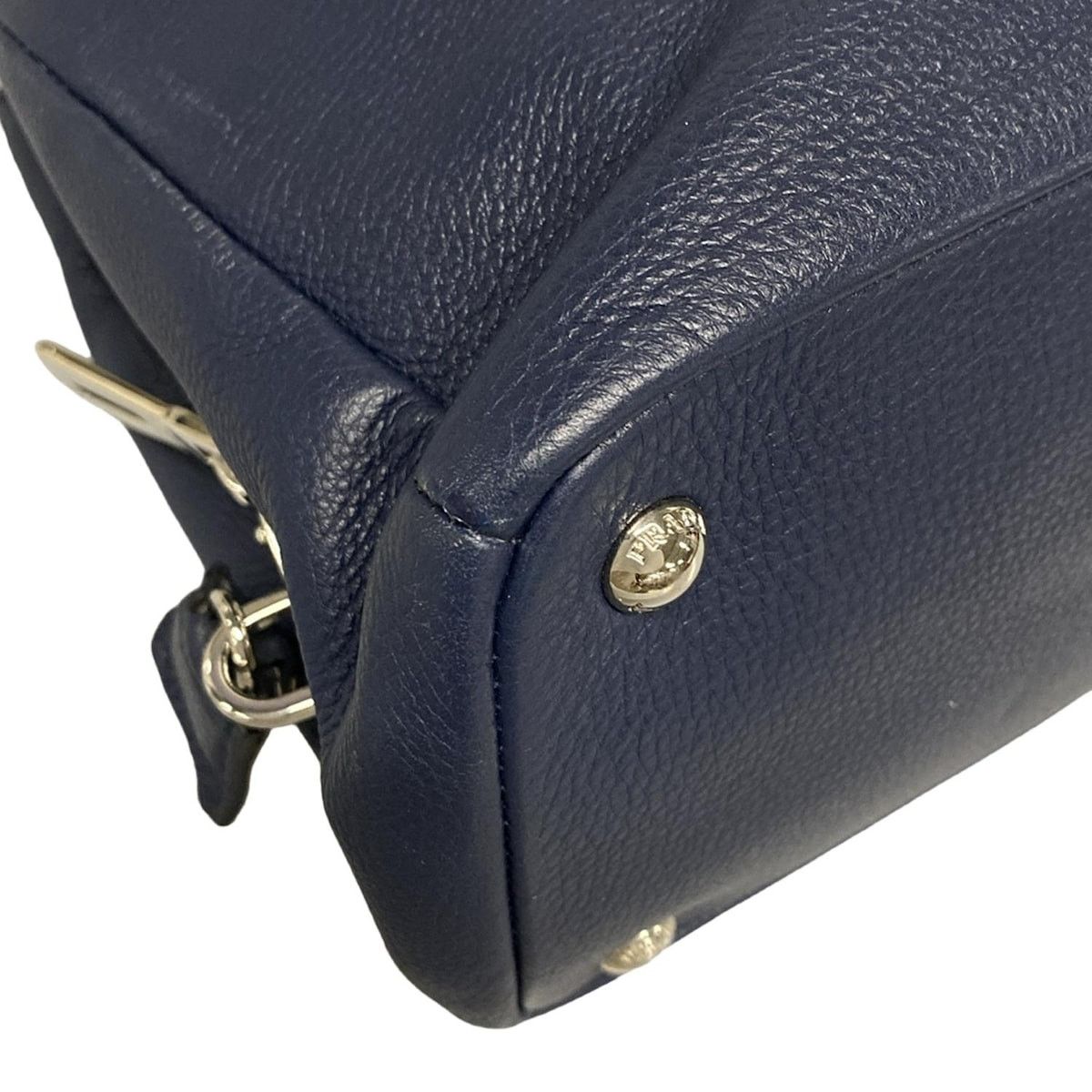 Prada PRADA Triangle Logo Handbag 1BA853 Baltico (Navy) Size ONE SIZE - 6 Thumbnail