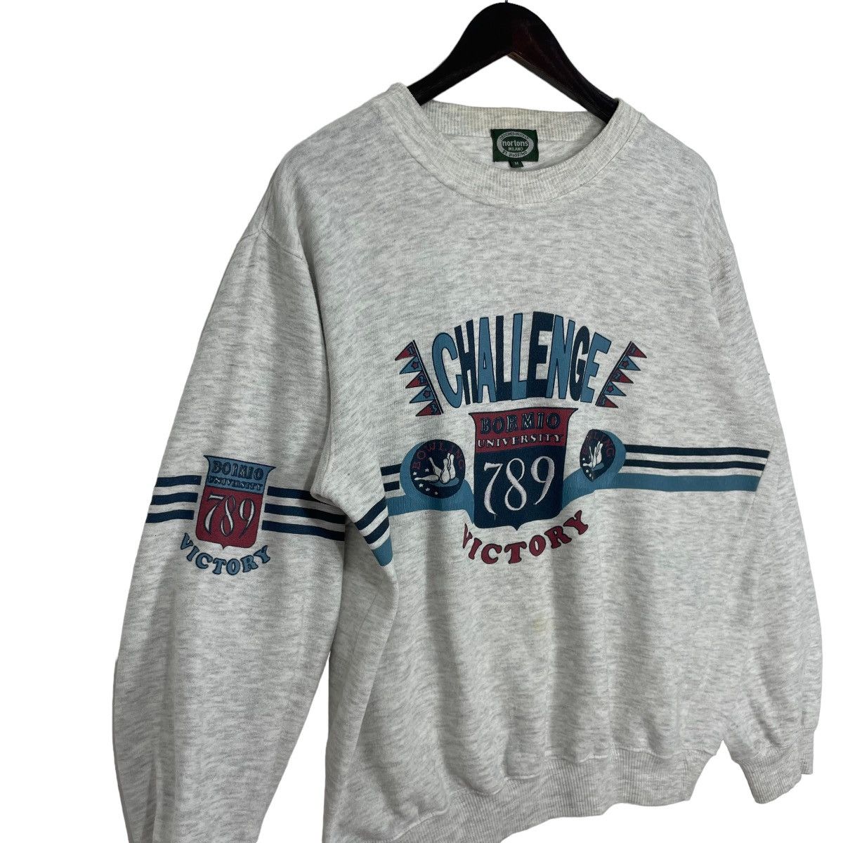 Norton Vintage Norton Milano Motorcycle Sweatshirt Crewneck BigLogo Size US L / EU 52-54 / 3 - 7 Thumbnail