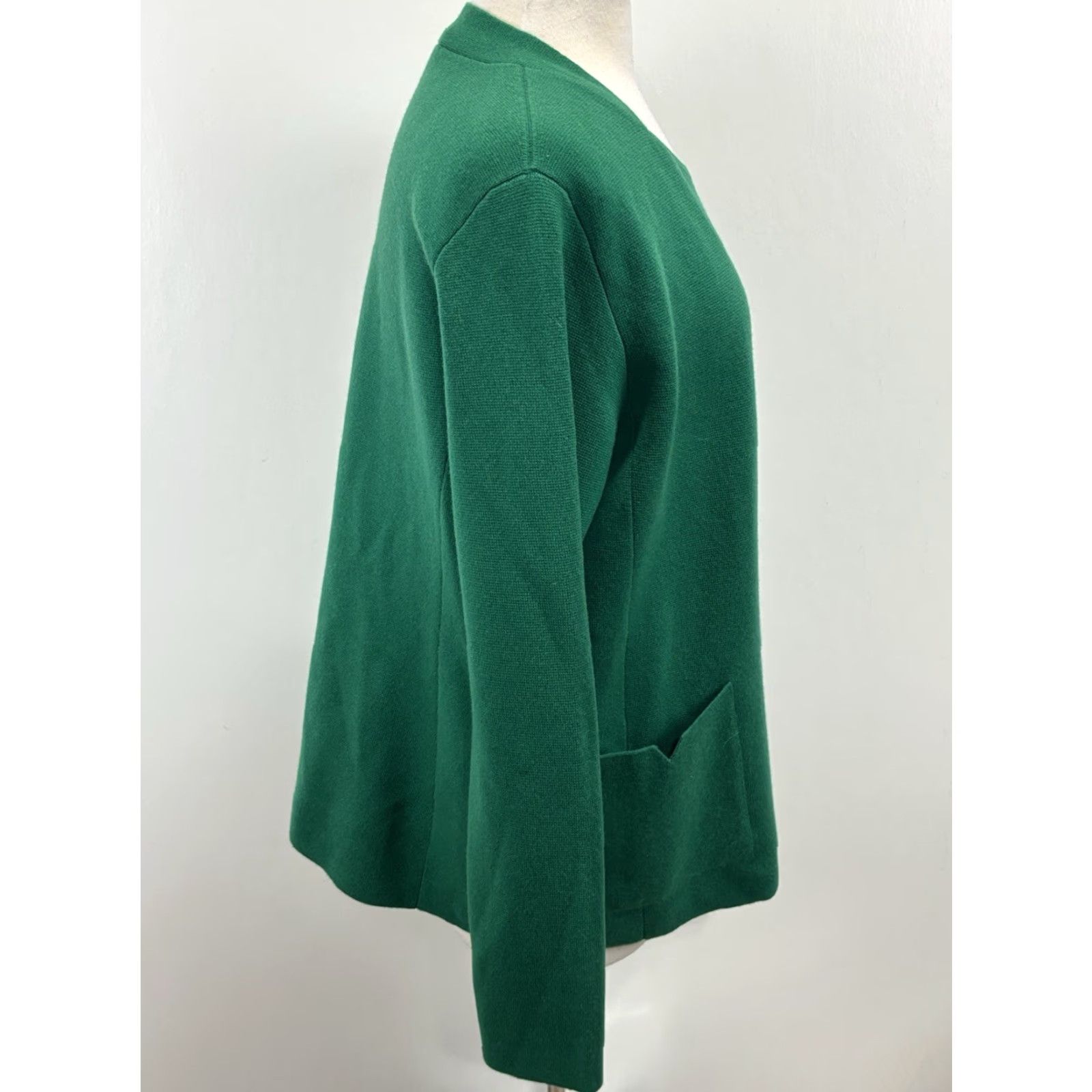 Vintage Barbara Lohmann Cardigan Sweater 2 Pc Cashmere Twin Set Women EU 46 US 16 Green Mens? Size XXL / US 16-18 / IT 52-54 - 4 Thumbnail