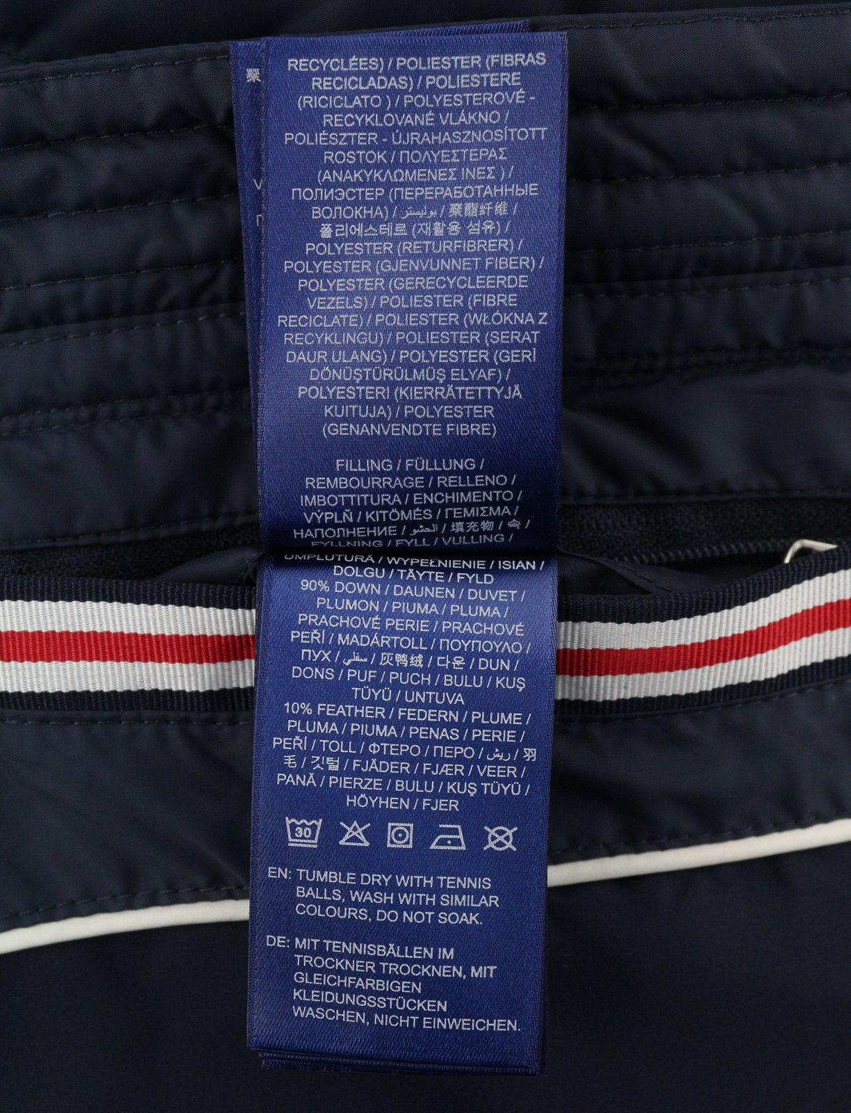 Gant LONG DOWN L Evening Blue Quilted Jacket 87274 Size L / US 10 / IT 46 - 8 Thumbnail