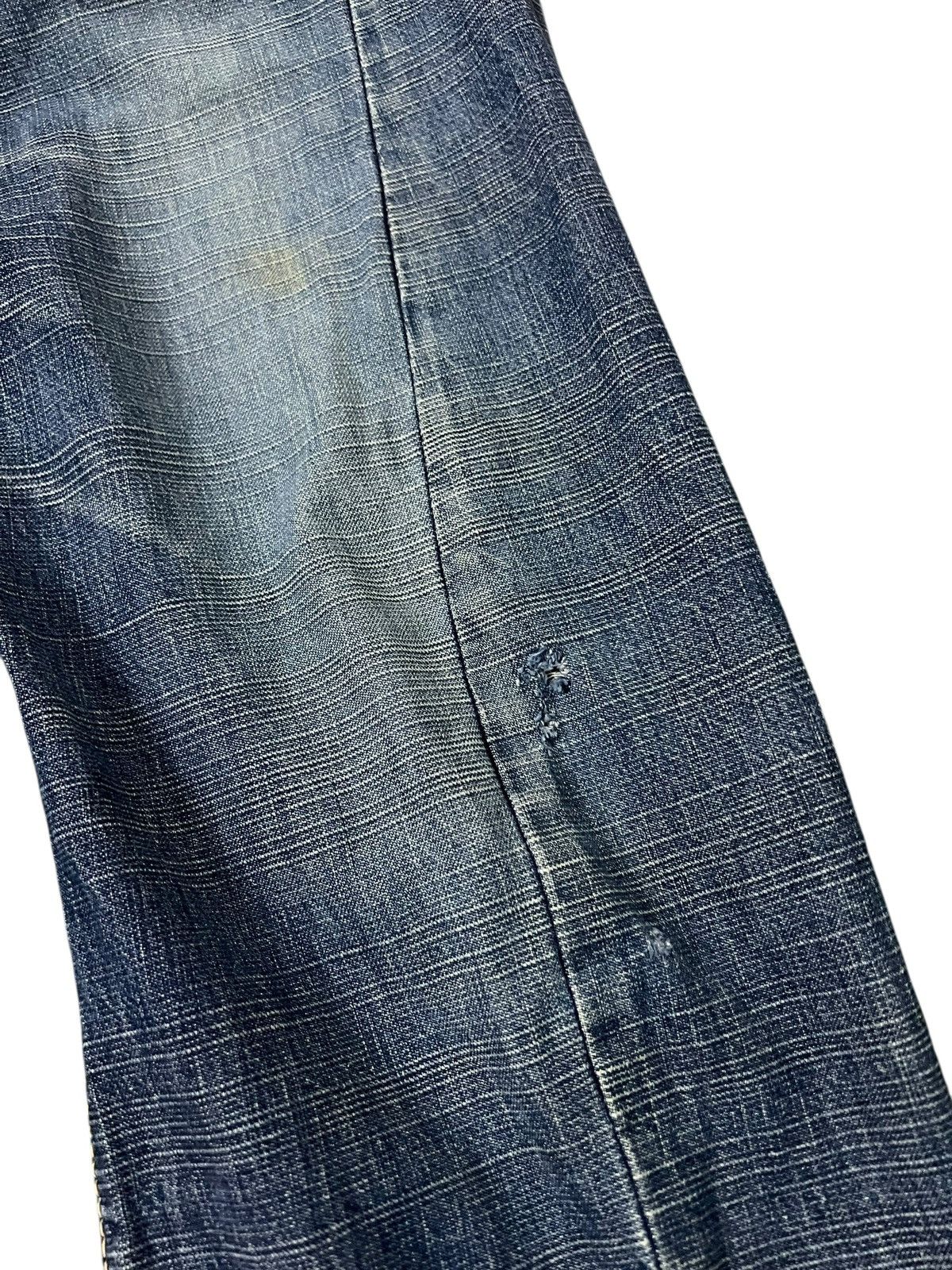Japanese Brand 80’s Vintage Ghost Label Distress Jean Size US 31 - 7 Thumbnail
