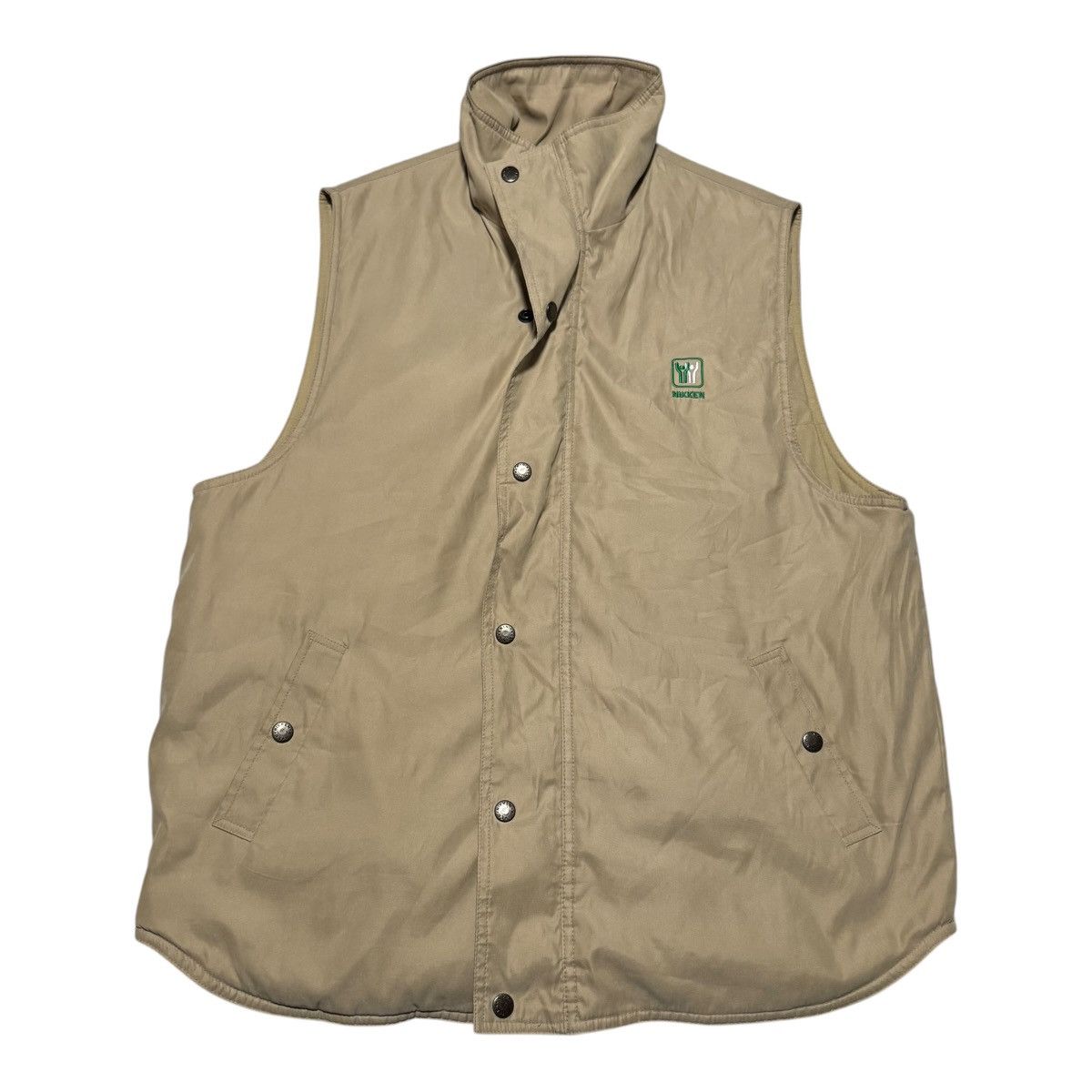 Vintage Vintage Nikken Logo Khaki Button Up Vest Men's Medium Size US M / EU 48-50 / 2 - 1 Thumbnail