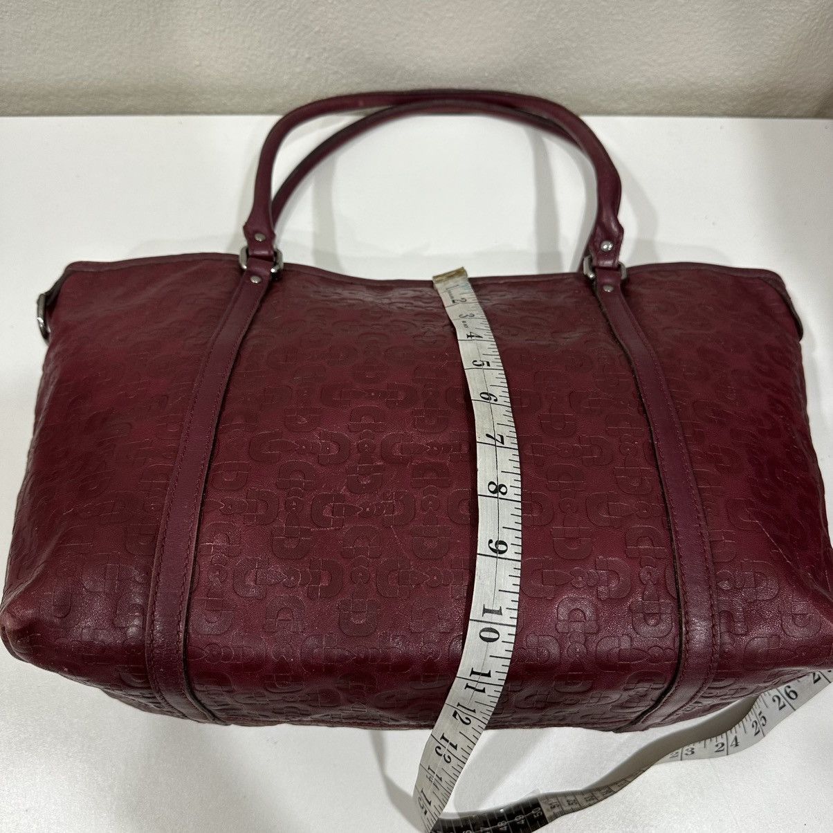 Gucci ‼️LASTDROP‼️ GUCCI MICRO GUCCISSIMA RED LEATHER TOTE BAG 1 Size ONE SIZE - 9 Thumbnail