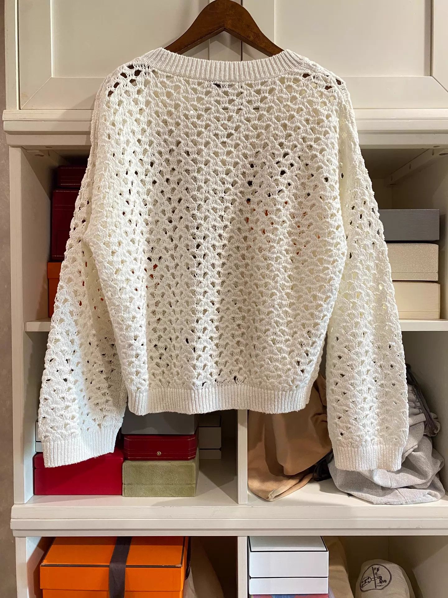 Brunello Cucinelli BC Sequin-Embellished Oversized Crochet Sweater XXS Size XXS / US 00 / IT 34 - 2 Thumbnail