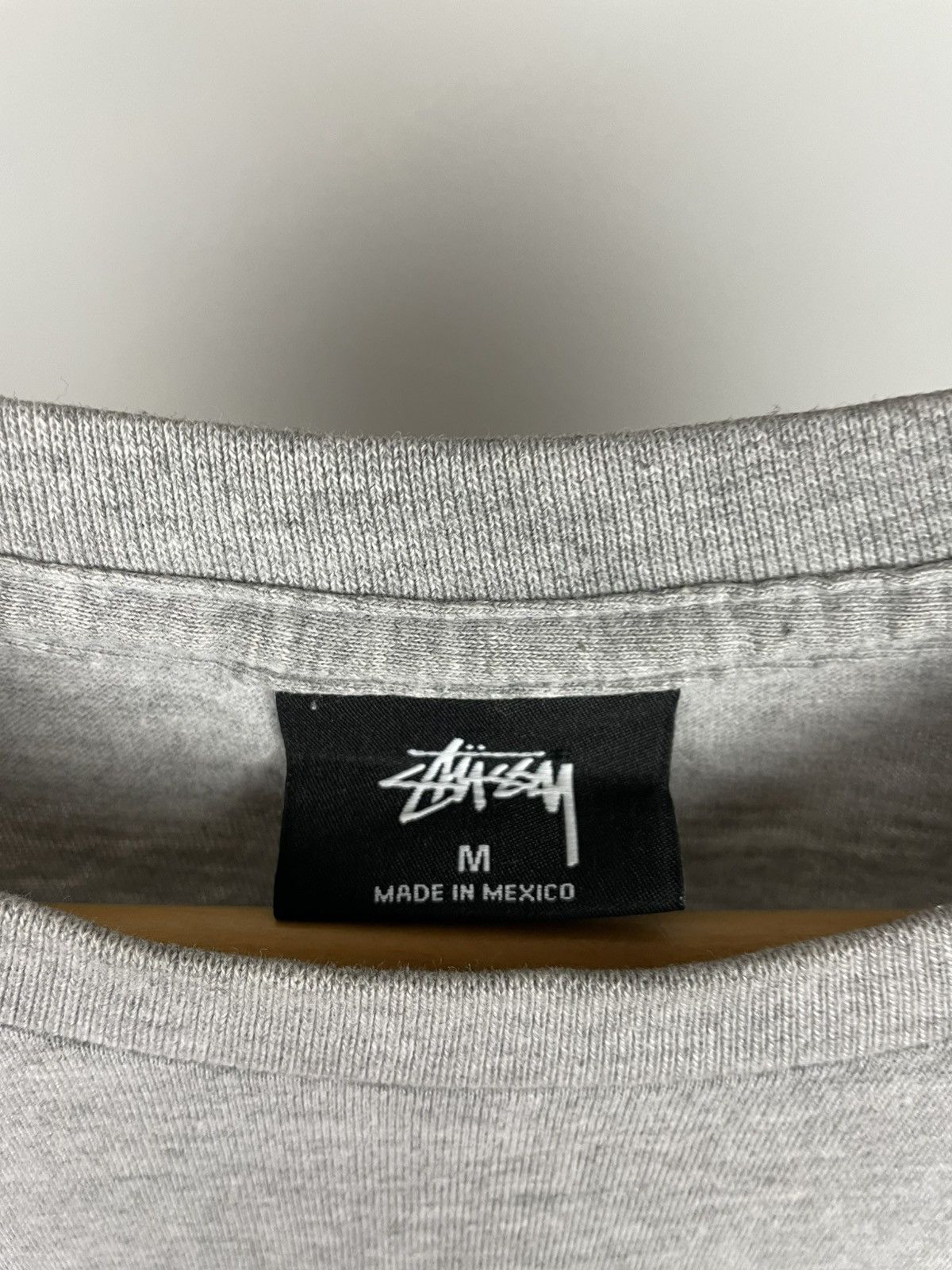 Designer × Stussy Stussy long sleeve big logo cotton grey size M Size US M / EU 48-50 / 2 - 5 Thumbnail