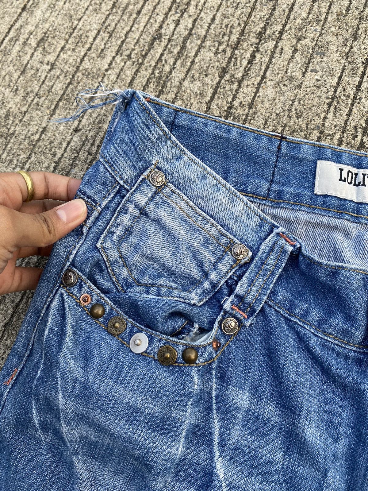 Japanese Brand Rare LOLITA JEANS Flared Bootcut Size US 30 / EU 46 - 8 Thumbnail
