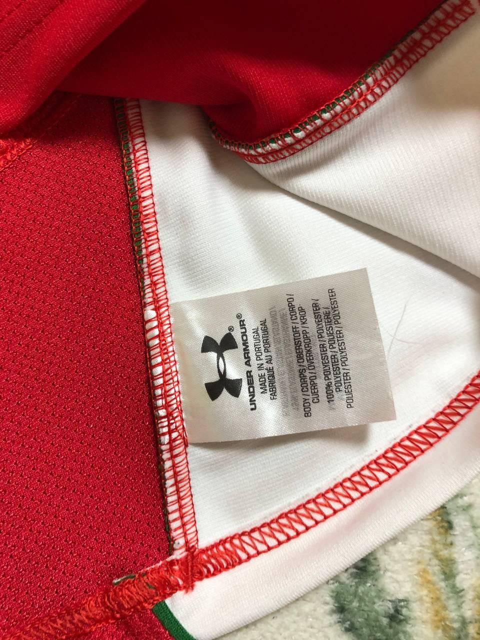 Under Armour Men’s Under Armour WRU Wales Jersey Red Polyester Size US L / EU 52-54 / 3 - 10 Thumbnail