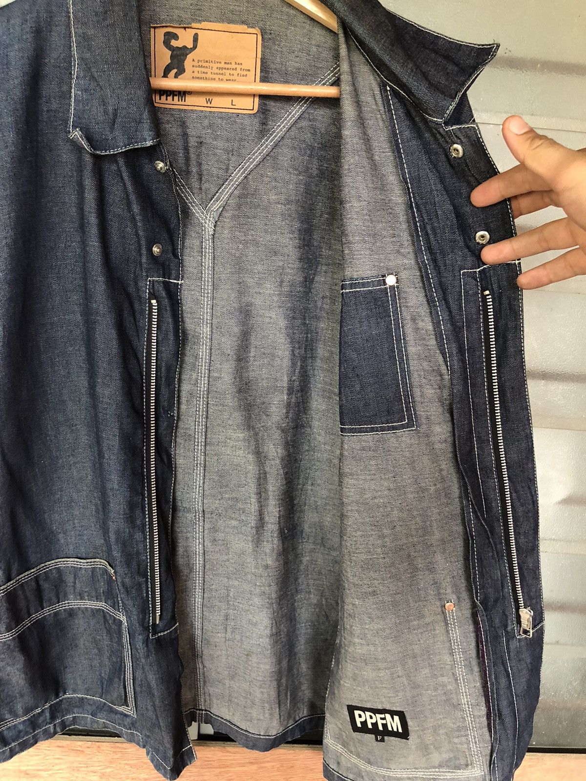 PPFM Vintage PPFM Denim Jacket Size US L / EU 52-54 / 3 - 10 Thumbnail