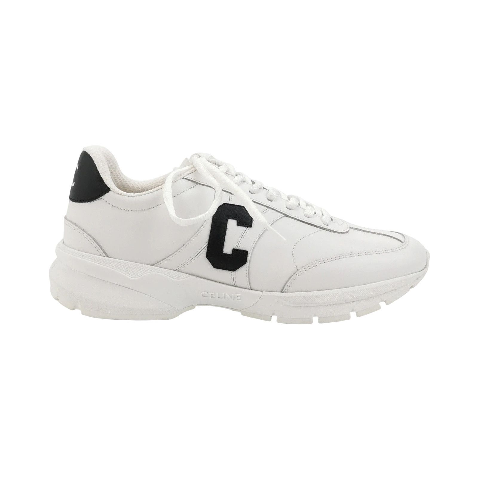 Celine Celine Logo Leather Low-Top Sneakers Size 39 Size US 6 / EU 39 - 1 Thumbnail